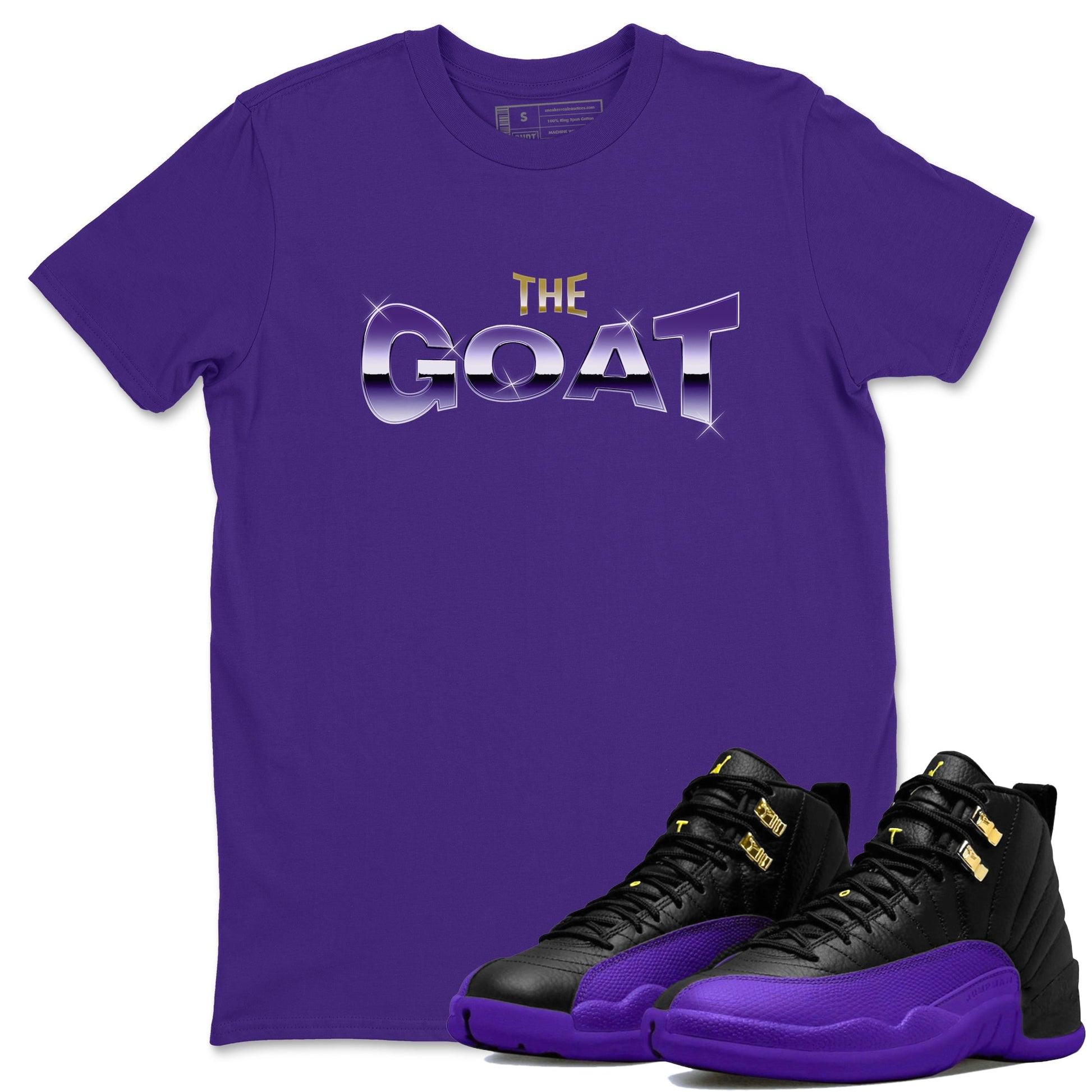 Air Jordan 12 Field Purple Sneaker Match Tees The Goat Sneaker Tees AJ12 Field Purple Sneaker Release Tees Unisex Shirts Purple 1