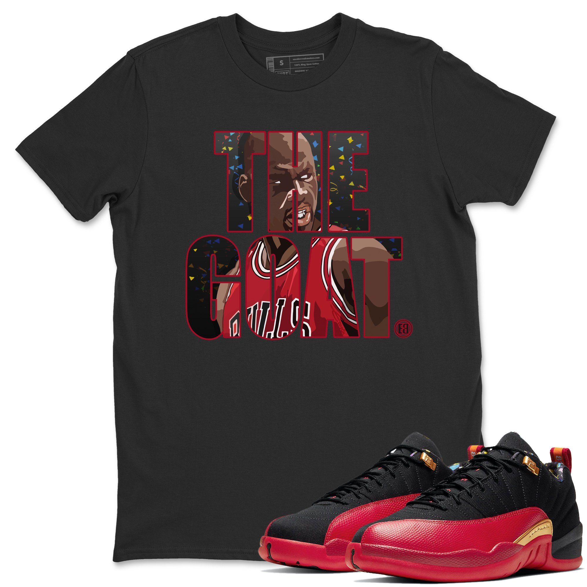 Jordan 12 Super Bowl Sneaker Tees Drip Gear Zone The Goat Sneaker Tees Jordan 12 Super Bowl Shirt Unisex Shirts
