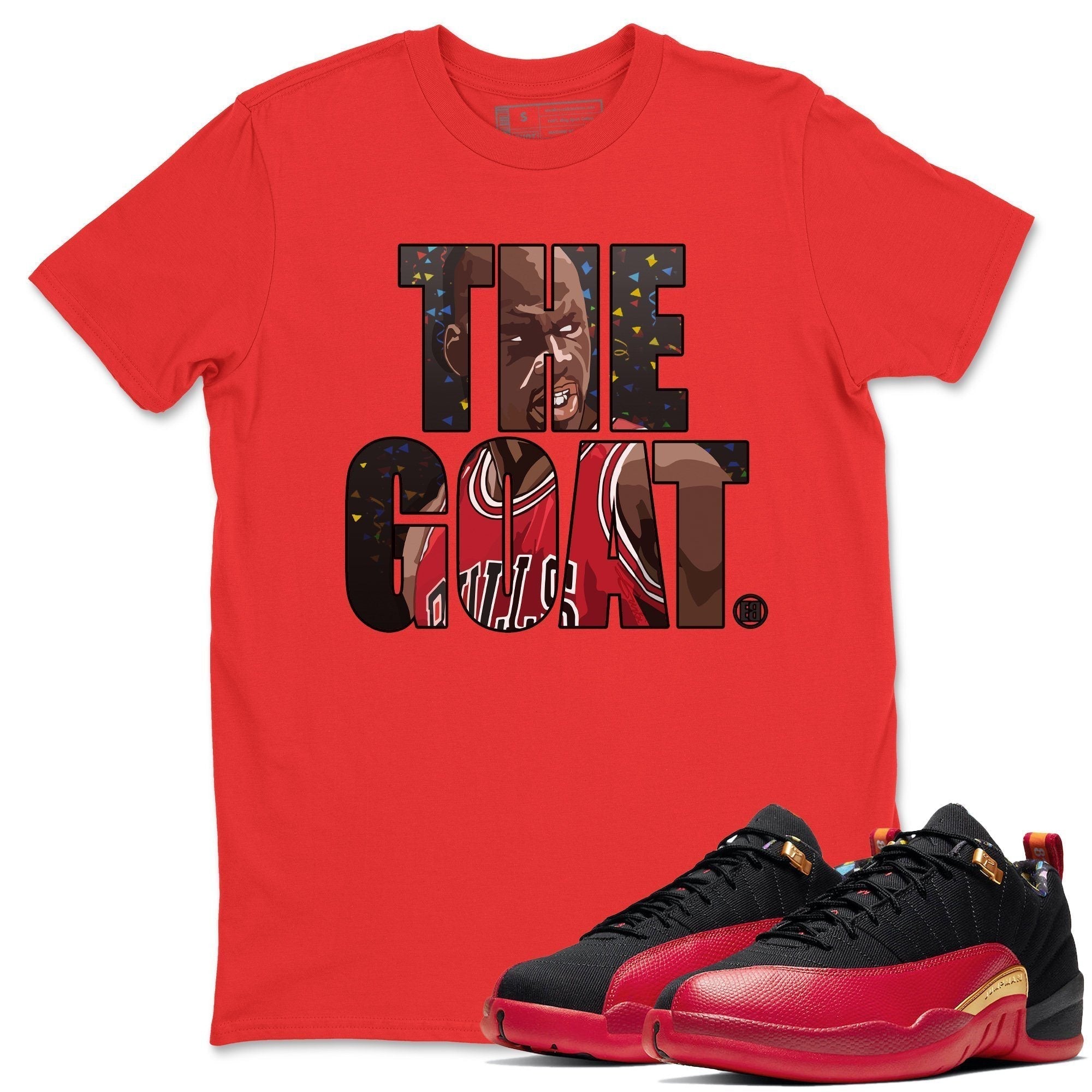 Jordan 12 Super Bowl Sneaker Tees Drip Gear Zone The Goat Sneaker Tees Jordan 12 Super Bowl Shirt Unisex Shirts