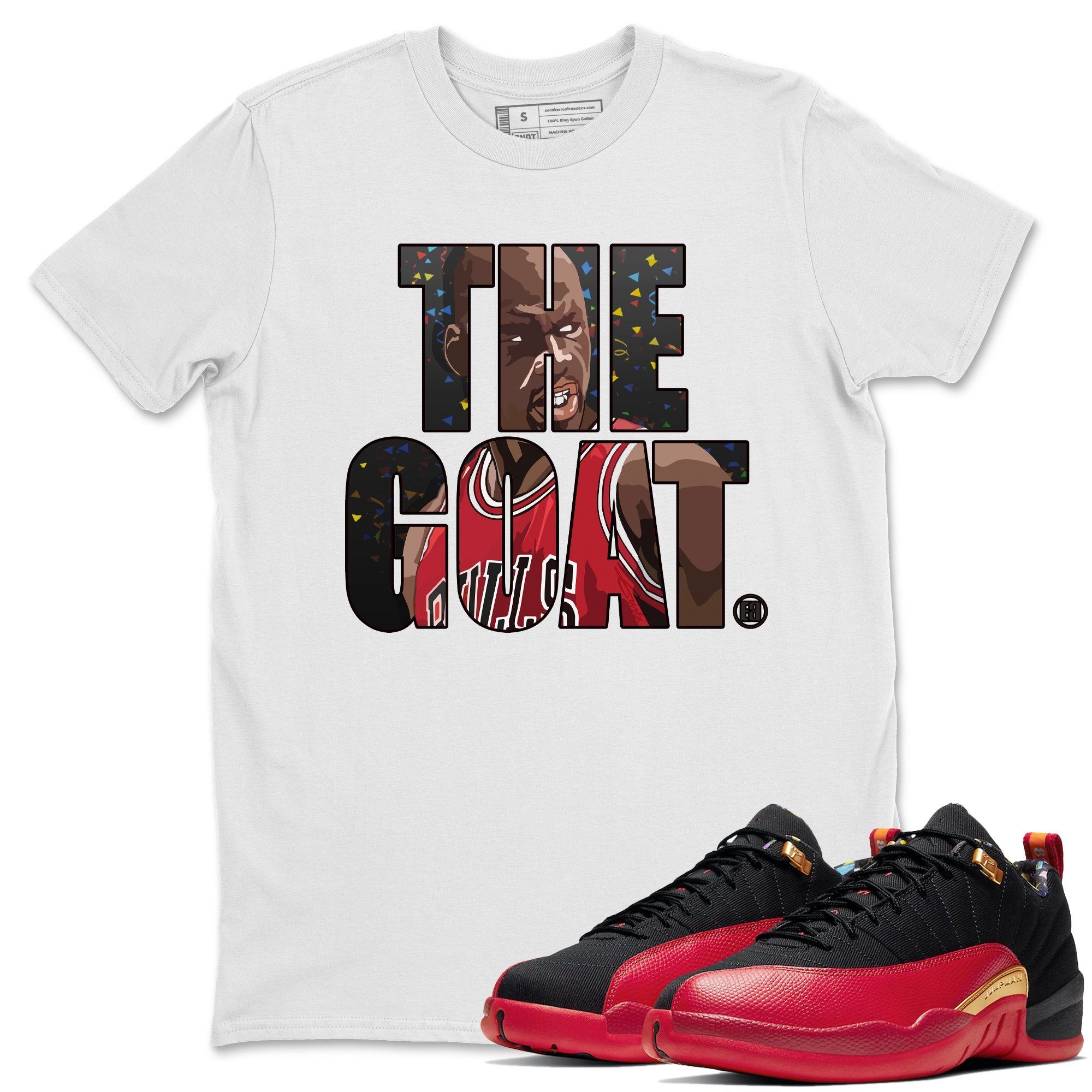 Jordan 12 Super Bowl Sneaker Tees Drip Gear Zone The Goat Sneaker Tees Jordan 12 Super Bowl Shirt Unisex Shirts