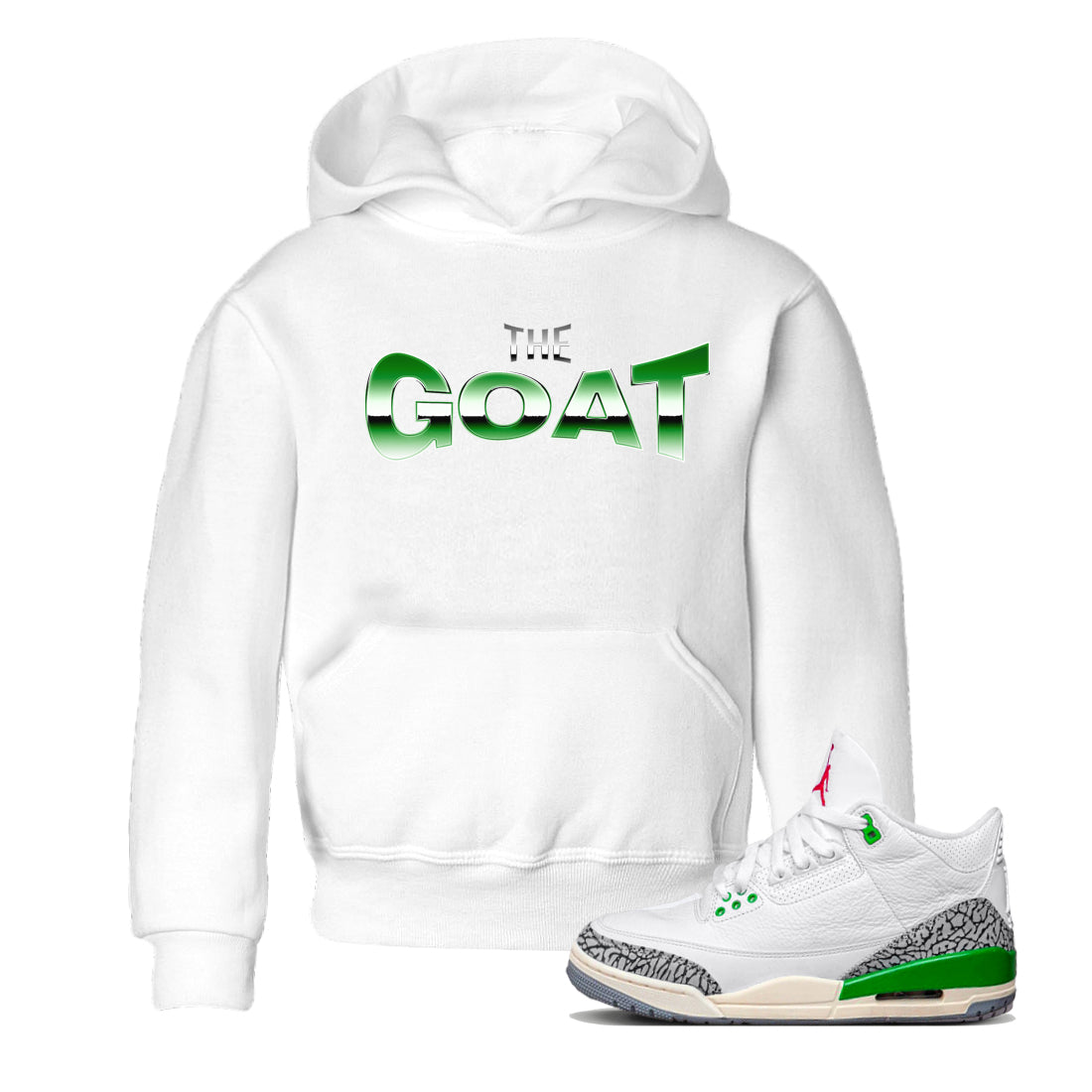 Air Jordan 3 Lucky Green Sneaker Tees Drip Gear Zone The GOAT Sneaker Tees AJ3 Lucky Green Shirt  White 1