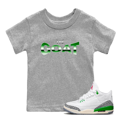 Air Jordan 3 Lucky Green Sneaker Tees Drip Gear Zone The GOAT Sneaker Tees AJ3 Lucky Green Shirt  Heather Grey 1