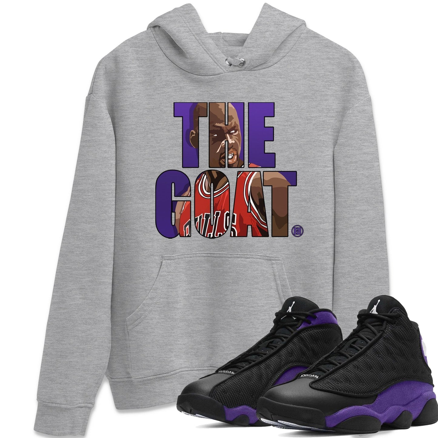 Jordan 13 Court Purple Sneaker Tees Drip Gear Zone The Goat Sneaker Tees Jordan 13 Court Purple Shirt Unisex Shirts