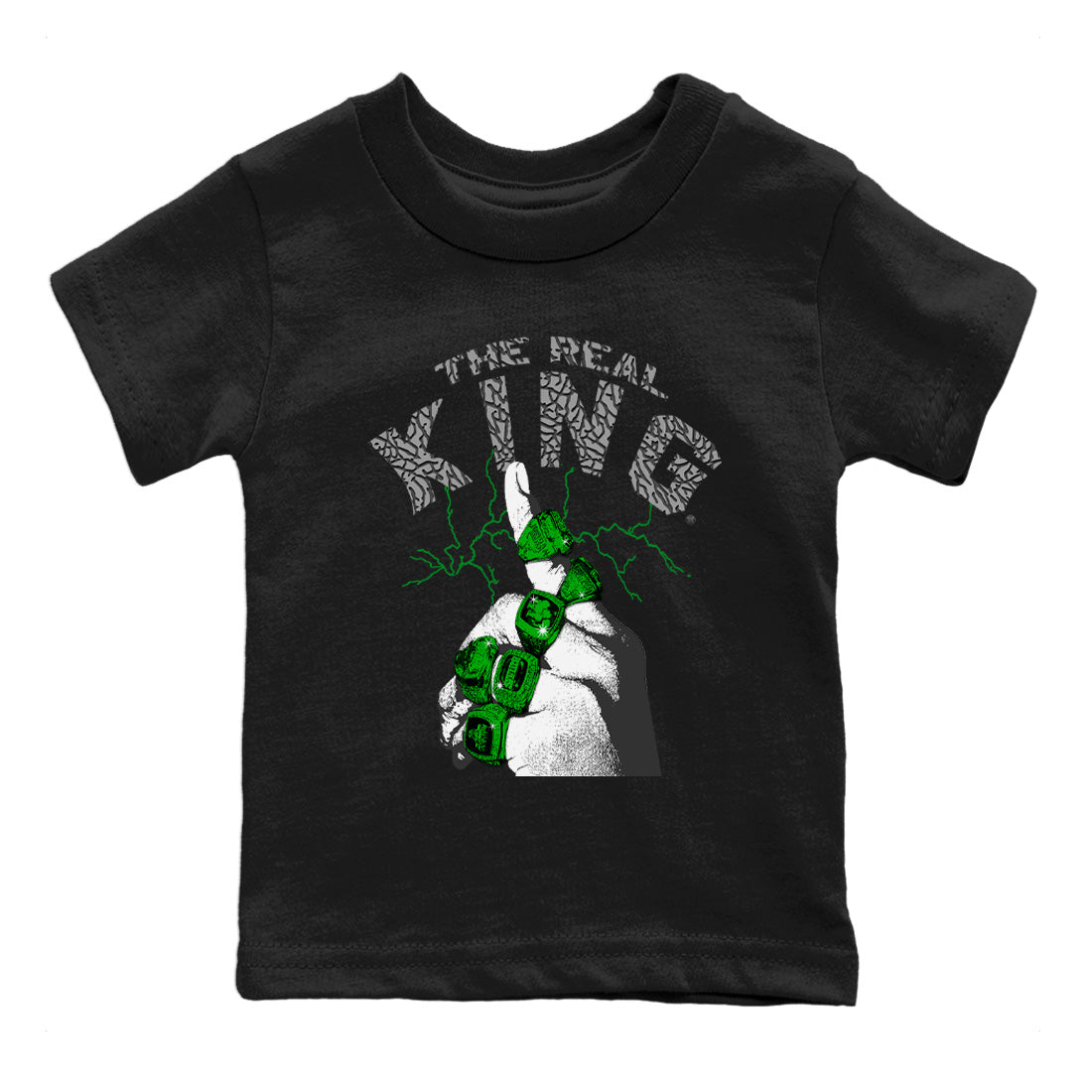 Air Jordan 3 Lucky Green The Real King Baby and Kids Streetwear Sneaker Shirt Jordan 3 Retro Lucky Green Kids Streetwear Sneaker Shirt Size Chart
