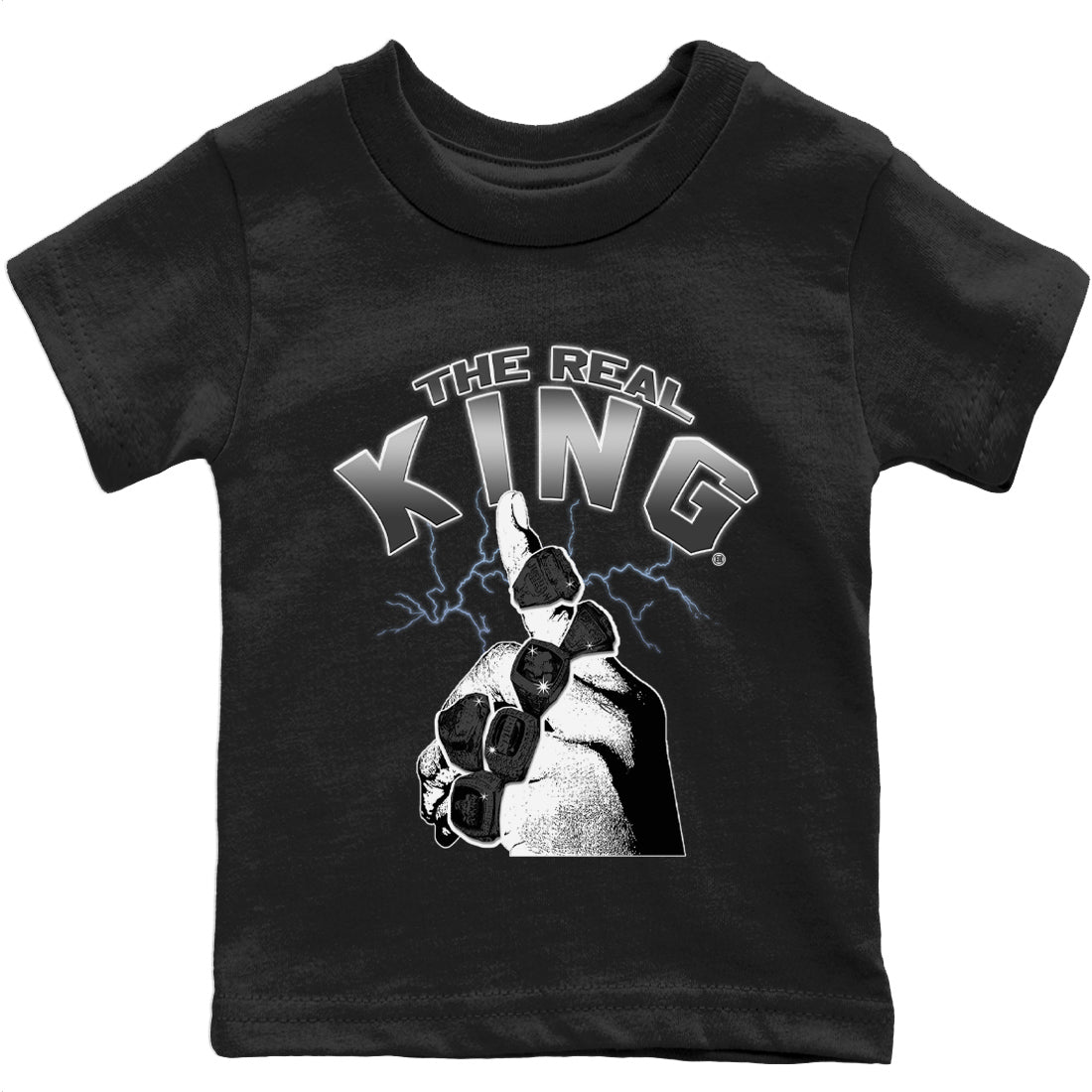 Jordan 6 Chrome Sneaker Matching T-Shirt The Real King Sneaker Tees Jordan 6 Chrome Sneaker Release Tees Kids Shirts