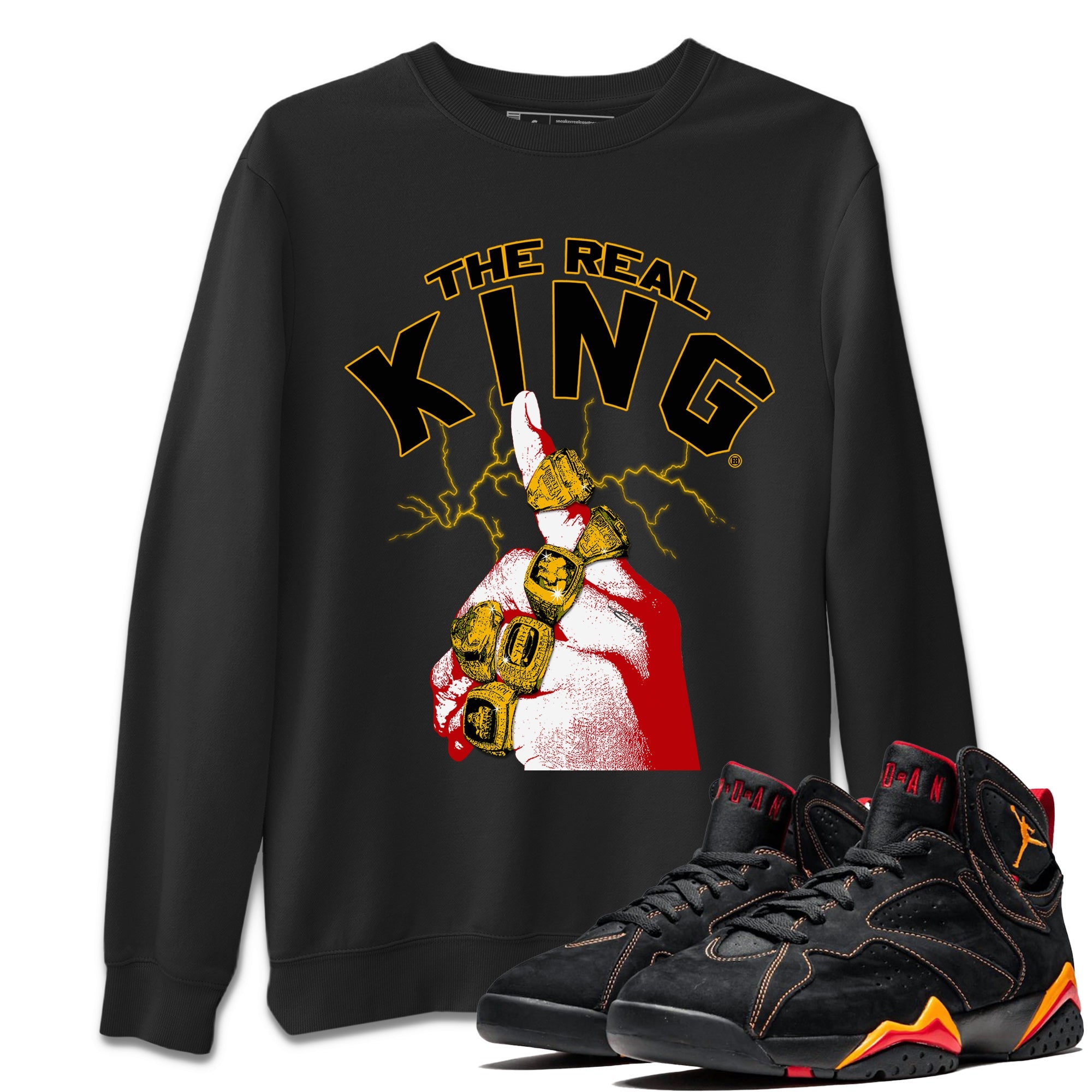 Jordan 7 Citrus Shirt To Match Jordans The Real King Sneaker Tees Jordan 7 Citrus Drip Gear Zone Sneaker Matching Clothing Unisex Shirts