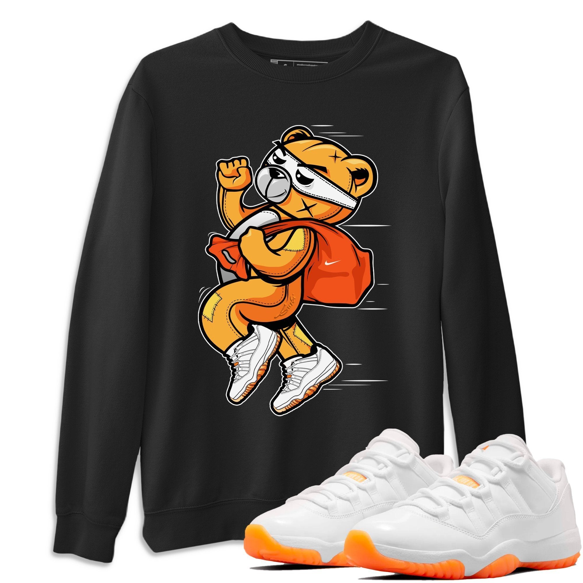 Jordan 11 Citrus Shirt To Match Jordans Thief Bear Sneaker Tees Jordan 11 Citrus Drip Gear Zone Sneaker Matching Clothing Unisex Shirts
