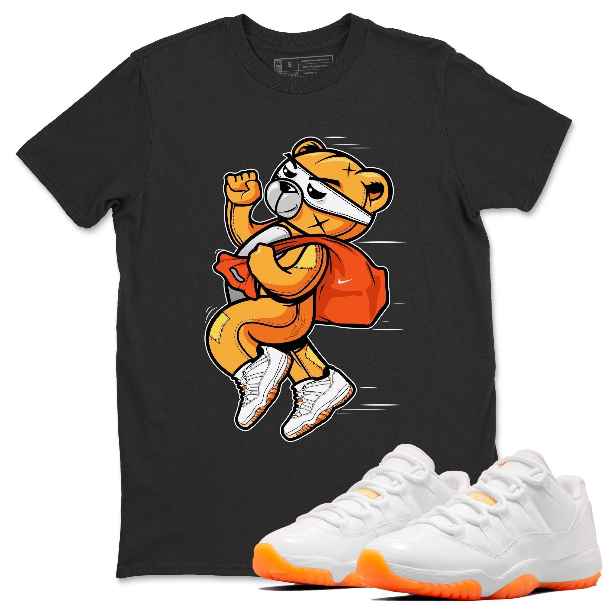 Jordan 11 Citrus Shirt To Match Jordans Thief Bear Sneaker Tees Jordan 11 Citrus Drip Gear Zone Sneaker Matching Clothing Unisex Shirts