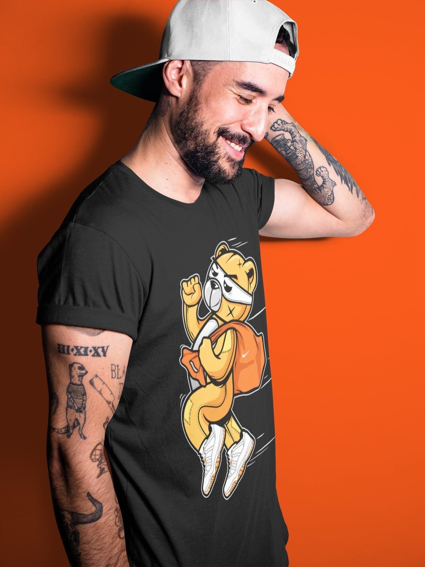 Jordan 11 Citrus Shirt To Match Jordans Thief Bear Sneaker Tees Jordan 11 Citrus Drip Gear Zone Sneaker Matching Clothing Unisex Shirts