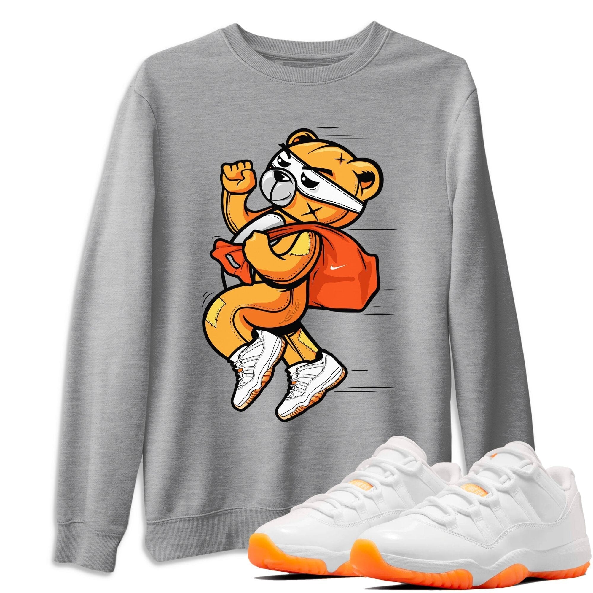 Jordan 11 Citrus Shirt To Match Jordans Thief Bear Sneaker Tees Jordan 11 Citrus Drip Gear Zone Sneaker Matching Clothing Unisex Shirts