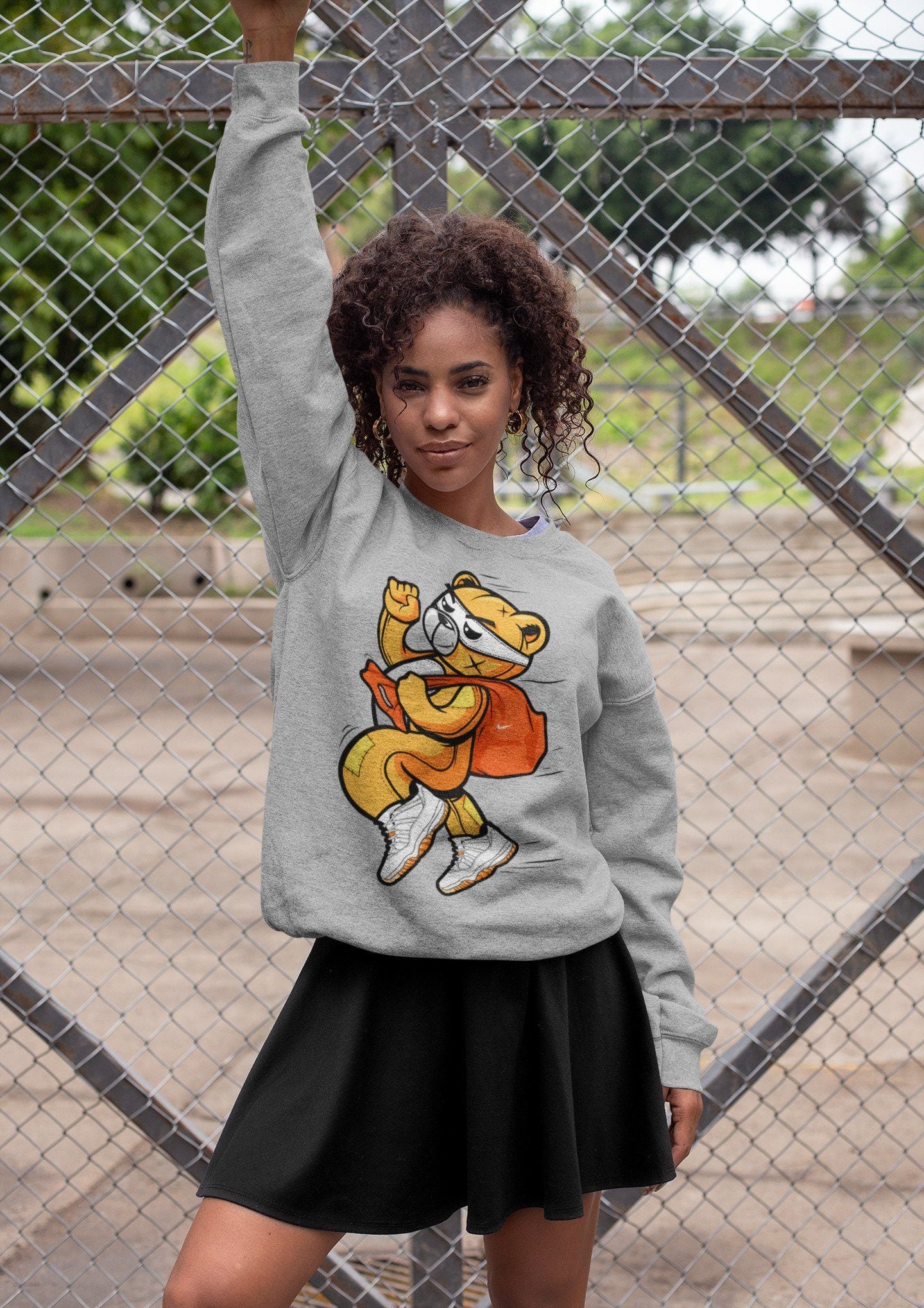 Jordan 11 Citrus Shirt To Match Jordans Thief Bear Sneaker Tees Jordan 11 Citrus Drip Gear Zone Sneaker Matching Clothing Unisex Shirts