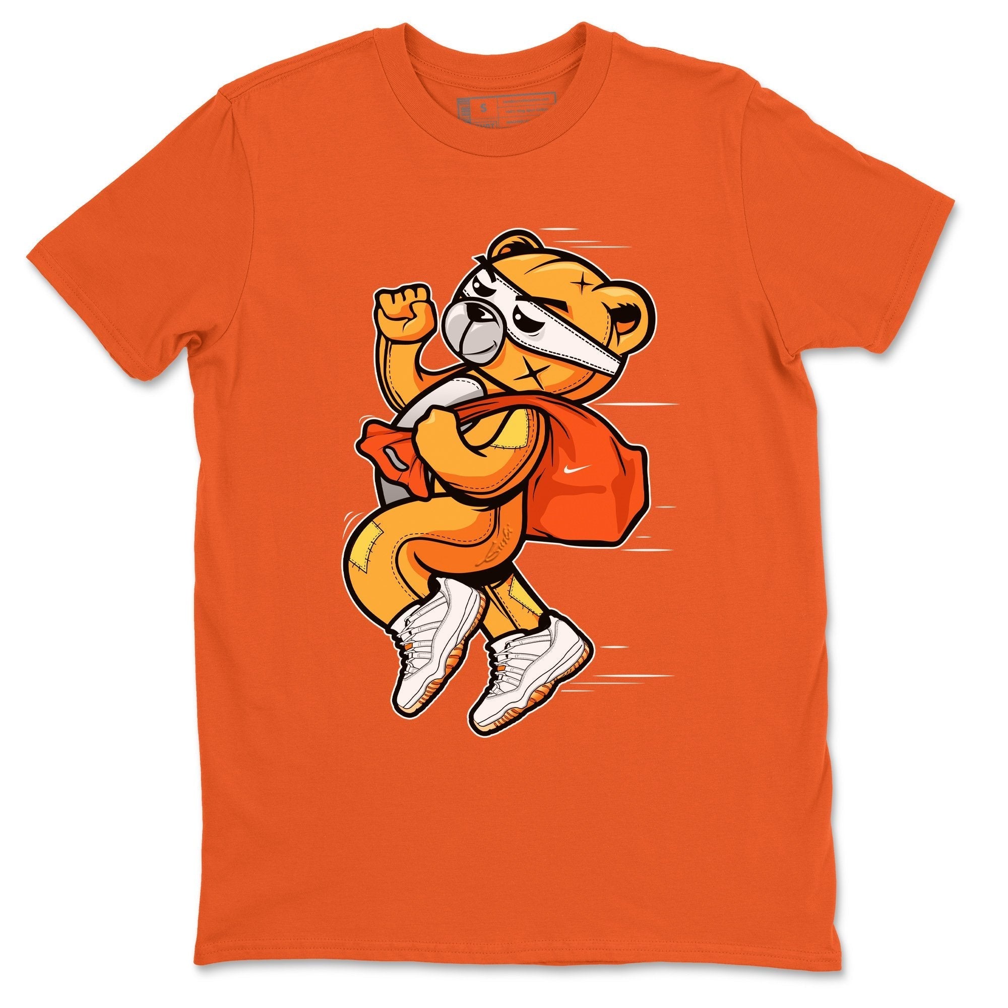Jordan 11 Citrus Shirt To Match Jordans Thief Bear Sneaker Tees Jordan 11 Citrus Drip Gear Zone Sneaker Matching Clothing Unisex Shirts