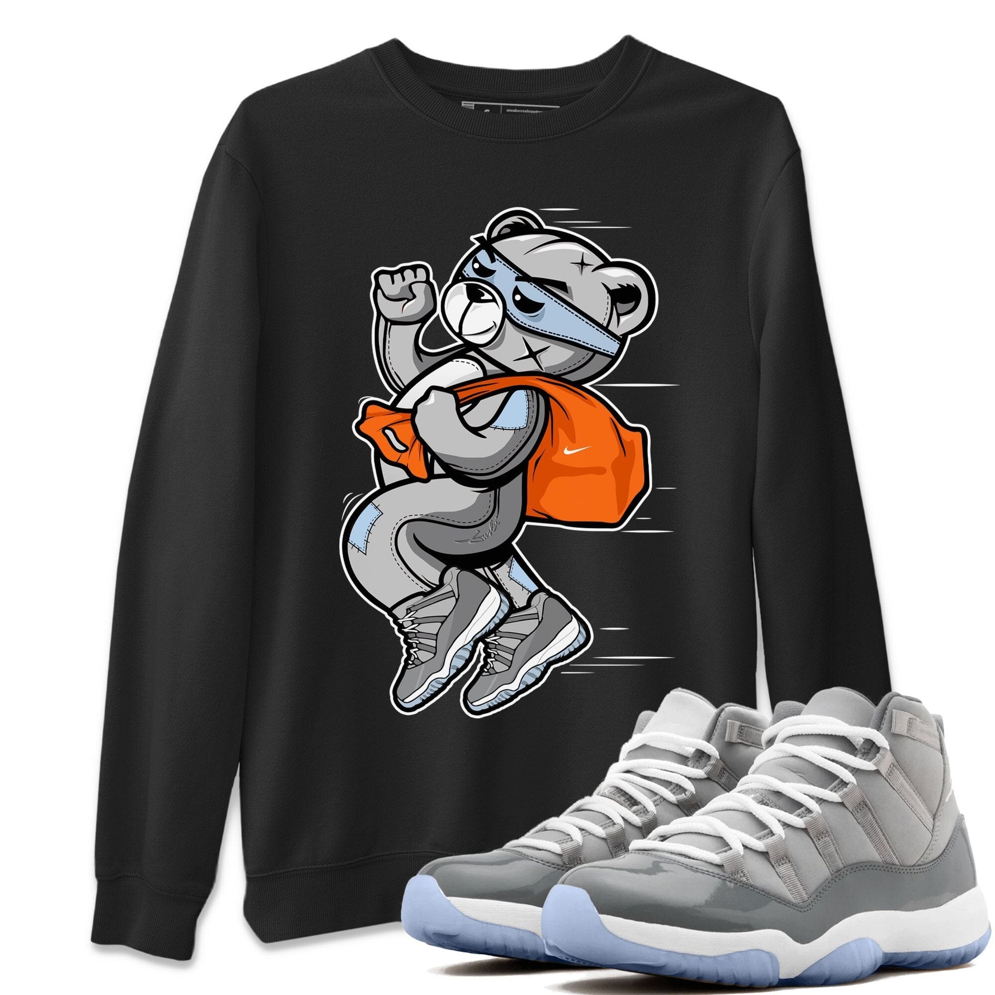Jordan 11 Cool Grey Shirt To Match Jordans Thief Bear Sneaker Tees Jordan 11 Cool Grey Drip Gear Zone Sneaker Matching Clothing Unisex Shirts