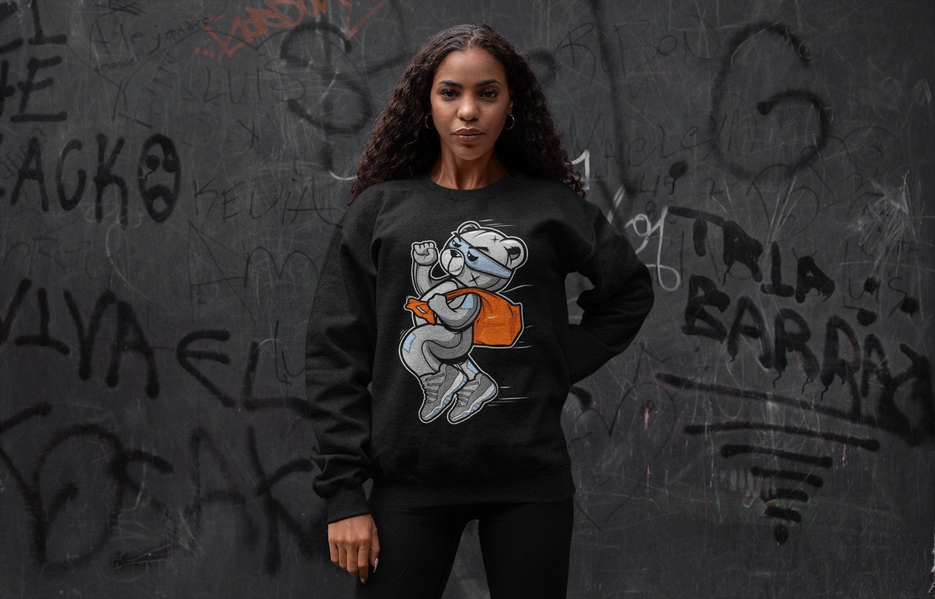 Jordan 11 Cool Grey Shirt To Match Jordans Thief Bear Sneaker Tees Jordan 11 Cool Grey Drip Gear Zone Sneaker Matching Clothing Unisex Shirts