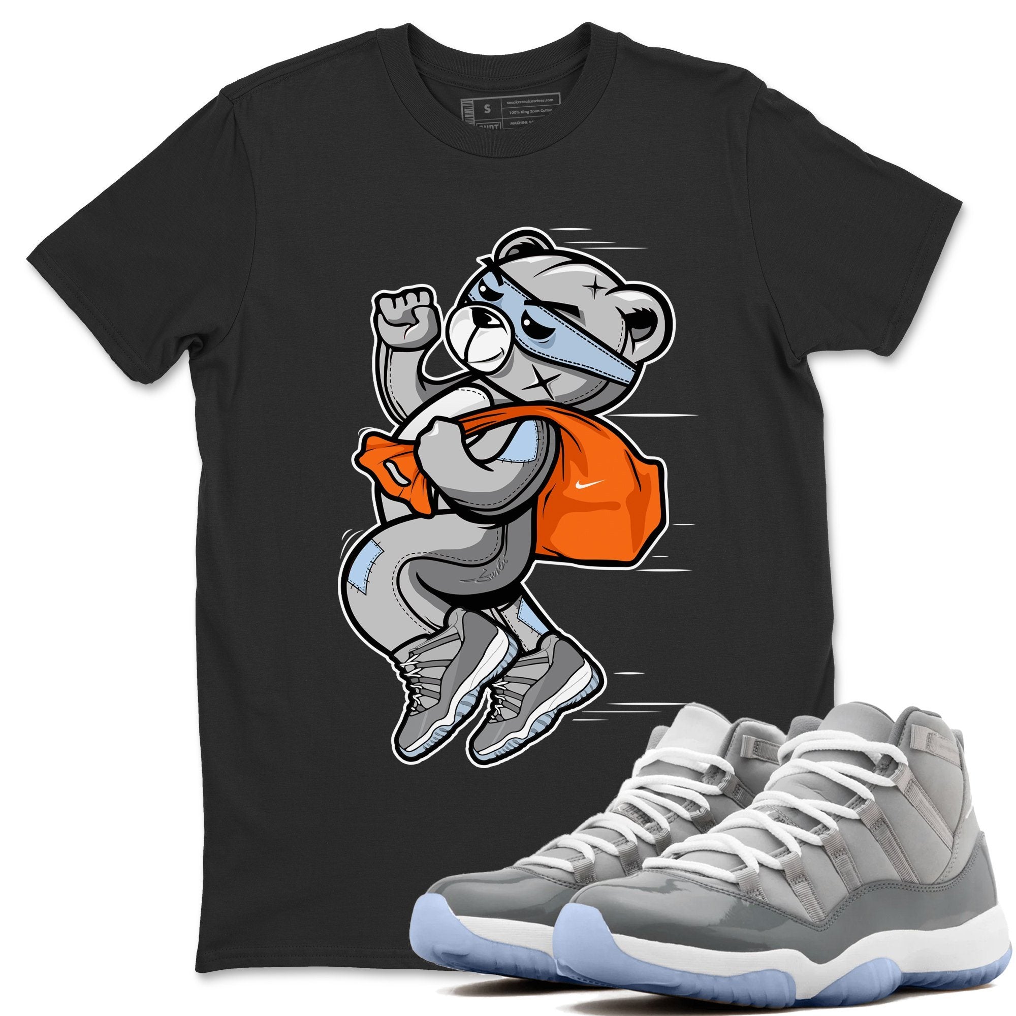 Jordan 11 Cool Grey Shirt To Match Jordans Thief Bear Sneaker Tees Jordan 11 Cool Grey Drip Gear Zone Sneaker Matching Clothing Unisex Shirts