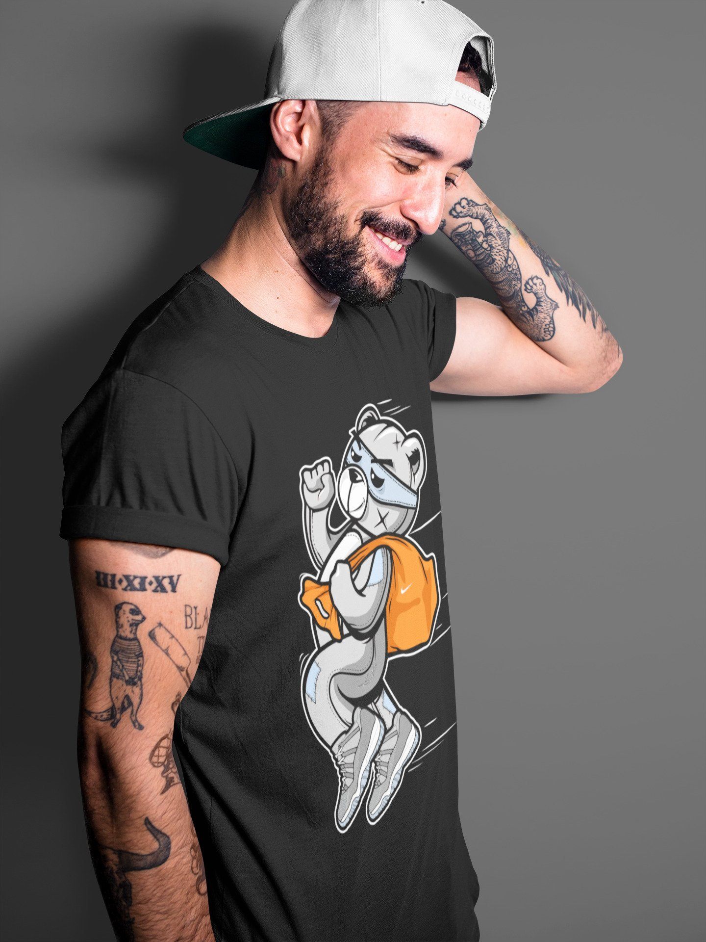 Jordan 11 Cool Grey Shirt To Match Jordans Thief Bear Sneaker Tees Jordan 11 Cool Grey Drip Gear Zone Sneaker Matching Clothing Unisex Shirts