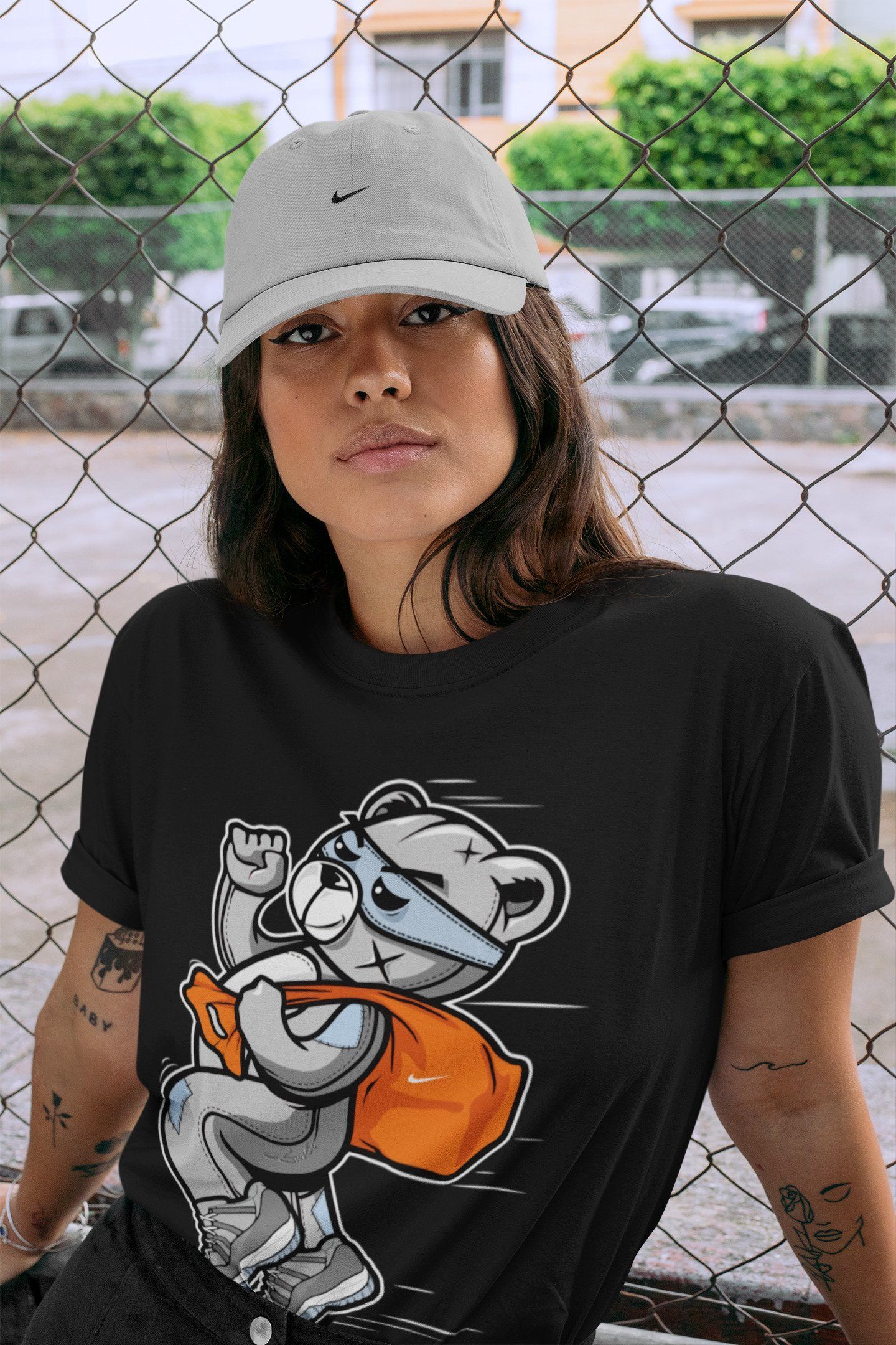 Jordan 11 Cool Grey Shirt To Match Jordans Thief Bear Sneaker Tees Jordan 11 Cool Grey Drip Gear Zone Sneaker Matching Clothing Unisex Shirts