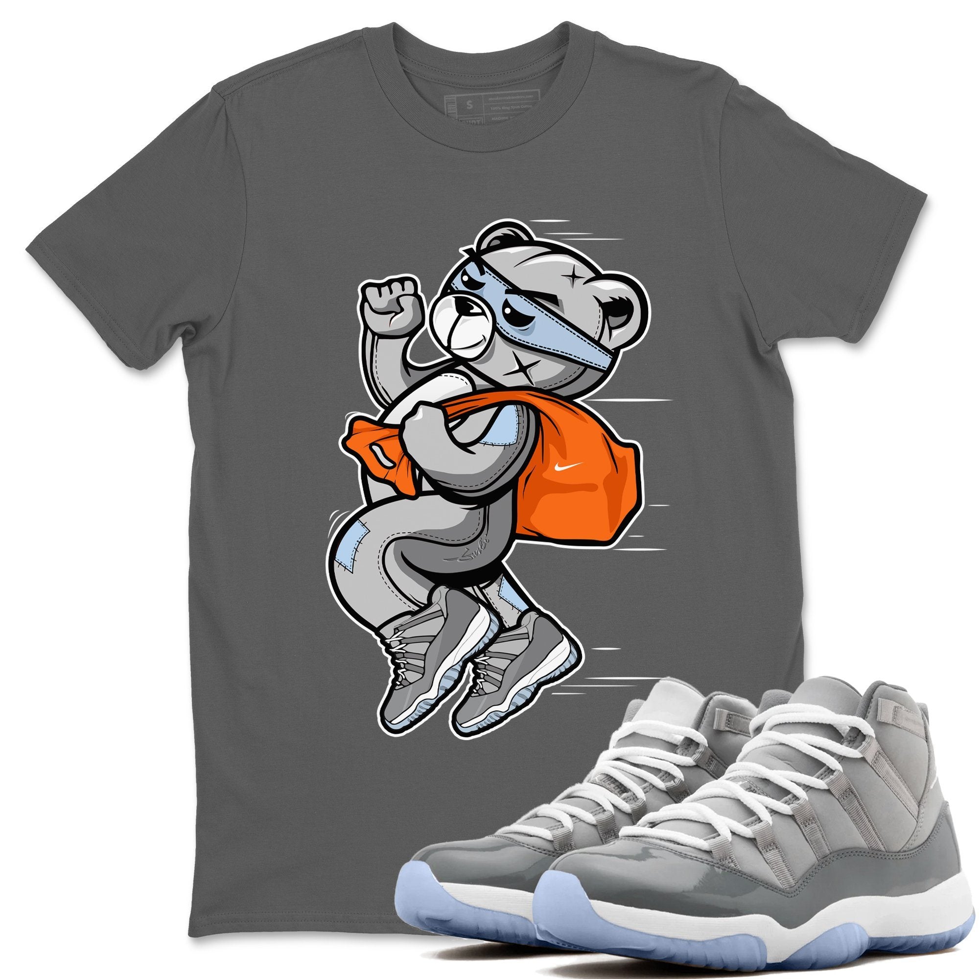 Jordan 11 Cool Grey Shirt To Match Jordans Thief Bear Sneaker Tees Jordan 11 Cool Grey Drip Gear Zone Sneaker Matching Clothing Unisex Shirts