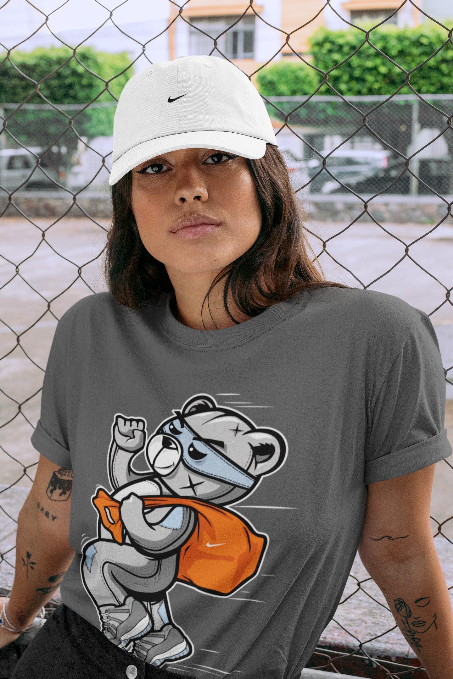 Jordan 11 Cool Grey Shirt To Match Jordans Thief Bear Sneaker Tees Jordan 11 Cool Grey Drip Gear Zone Sneaker Matching Clothing Unisex Shirts