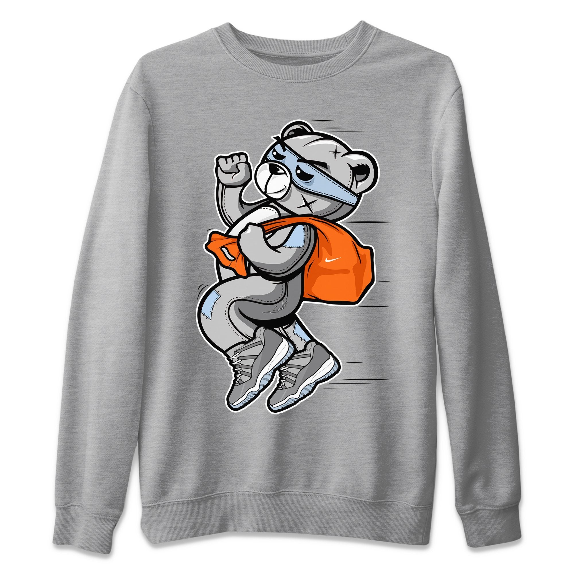 Jordan 11 Cool Grey Shirt To Match Jordans Thief Bear Sneaker Tees Jordan 11 Cool Grey Drip Gear Zone Sneaker Matching Clothing Unisex Shirts