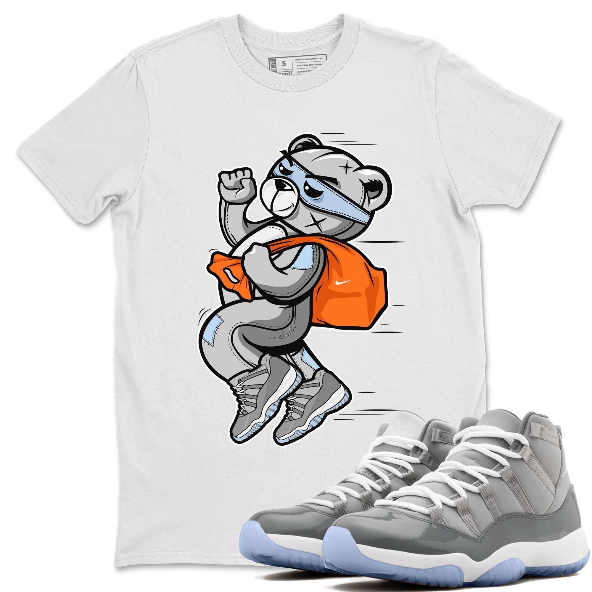 Jordan 11 Cool Grey Shirt To Match Jordans Thief Bear Sneaker Tees Jordan 11 Cool Grey Drip Gear Zone Sneaker Matching Clothing Unisex Shirts