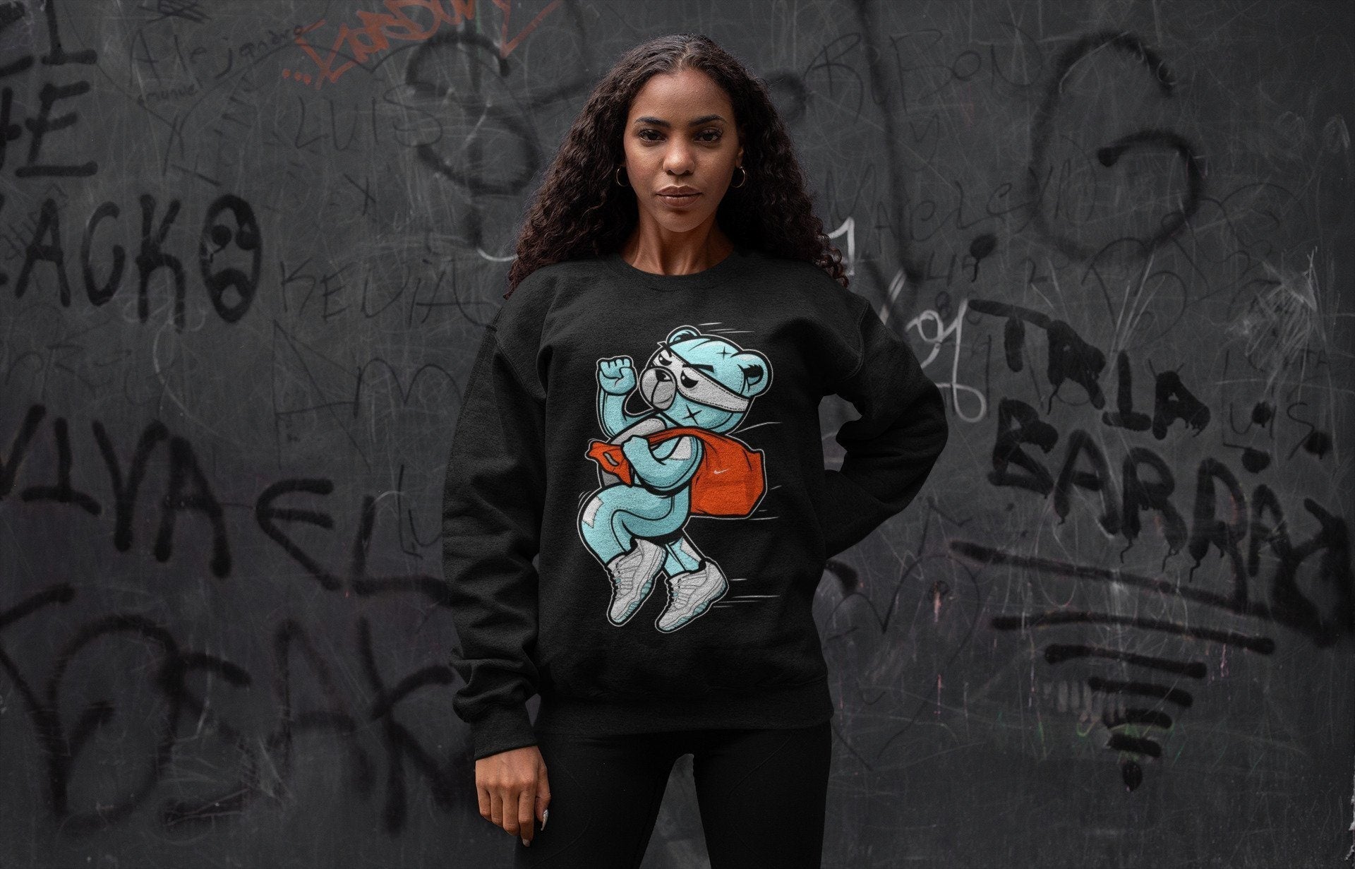 Jordan 11 Legend Blue Shirt To Match Jordans Thief Bear Sneaker Tees Jordan 11 Legend Blue Drip Gear Zone Sneaker Matching Clothing Unisex Shirts