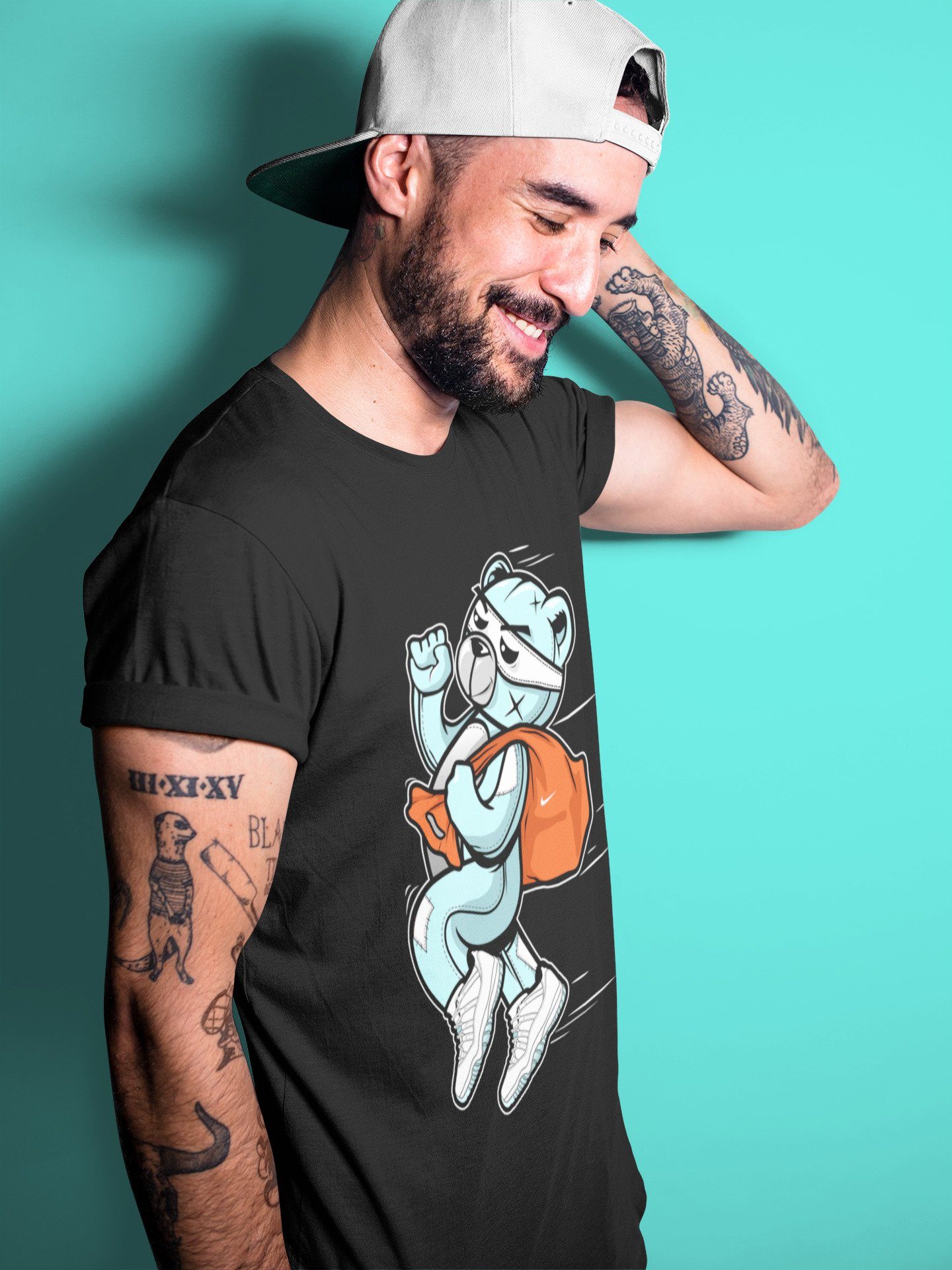 Jordan 11 Legend Blue Shirt To Match Jordans Thief Bear Sneaker Tees Jordan 11 Legend Blue Drip Gear Zone Sneaker Matching Clothing Unisex Shirts