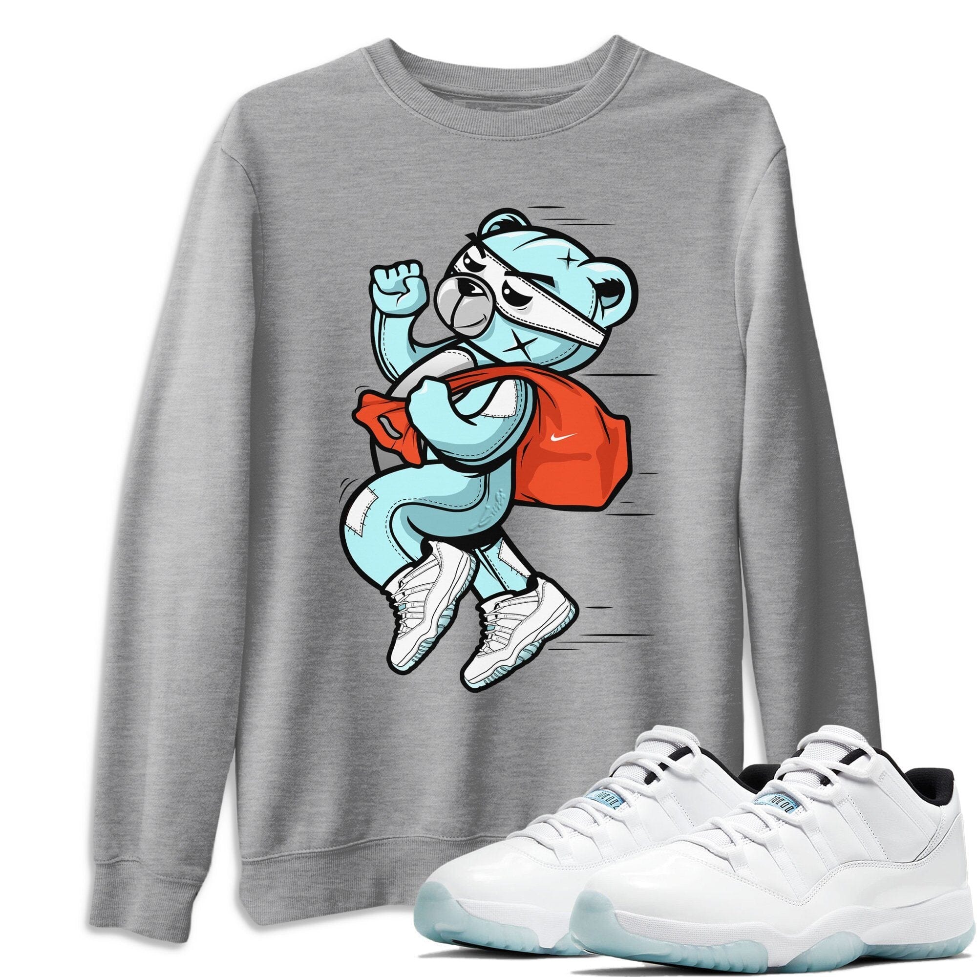Jordan 11 Legend Blue Shirt To Match Jordans Thief Bear Sneaker Tees Jordan 11 Legend Blue Drip Gear Zone Sneaker Matching Clothing Unisex Shirts