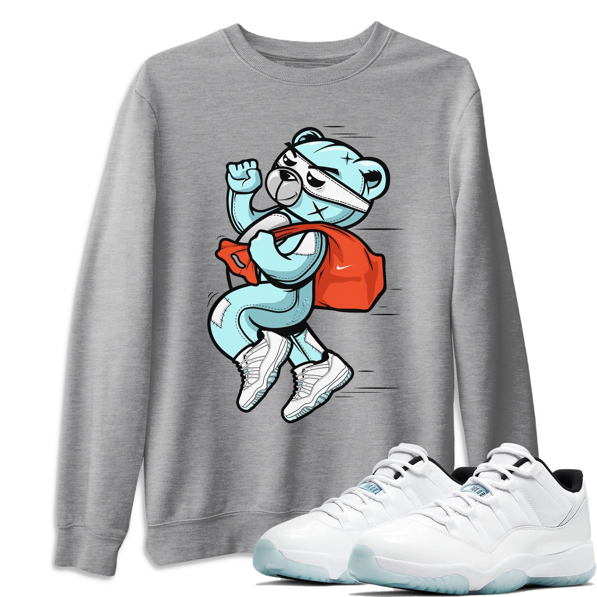 Jordan 11 Legend Blue Shirt To Match Jordans Thief Bear Sneaker Tees Jordan 11 Legend Blue Drip Gear Zone Sneaker Matching Clothing Unisex Shirts