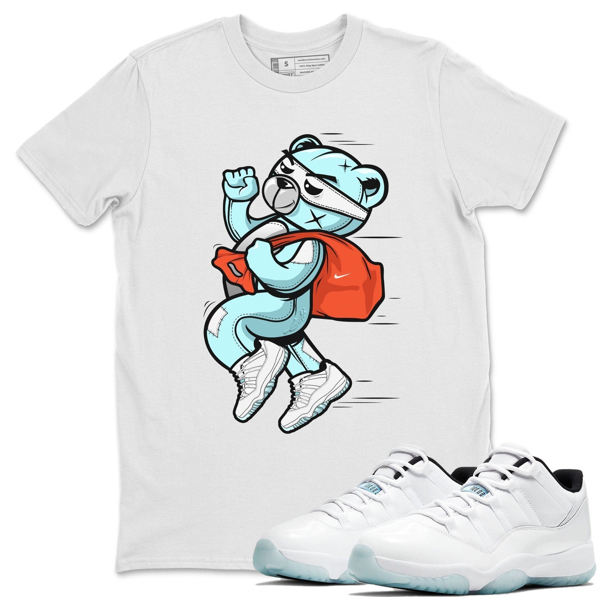 Jordan 11 Legend Blue Shirt To Match Jordans Thief Bear Sneaker Tees Jordan 11 Legend Blue Drip Gear Zone Sneaker Matching Clothing Unisex Shirts
