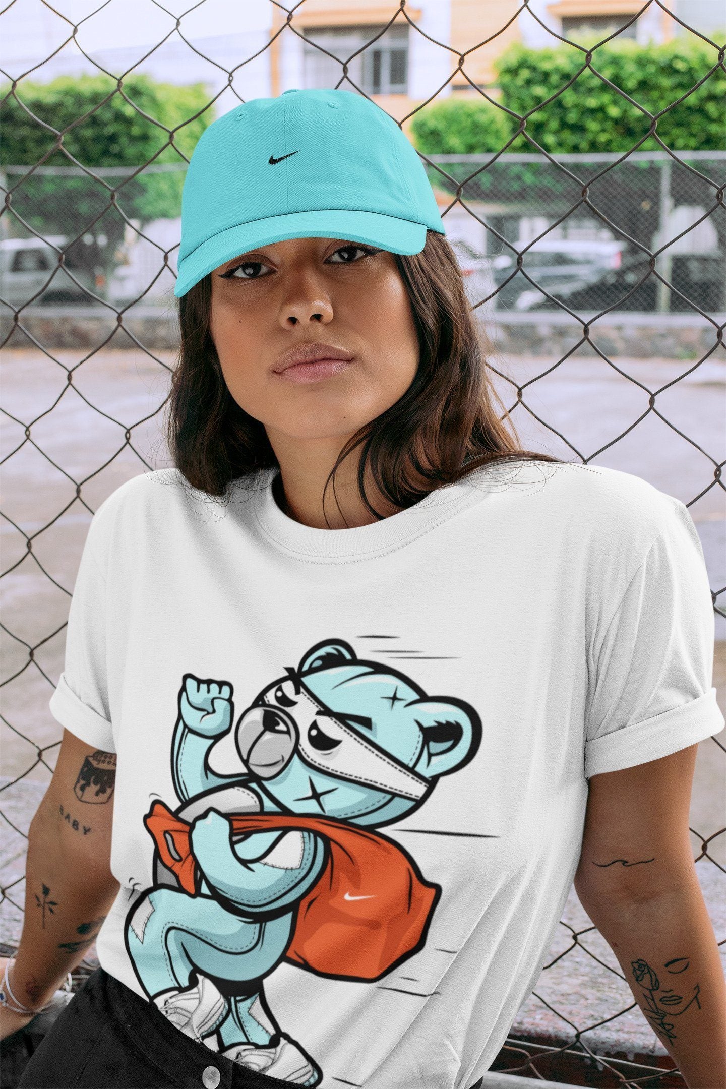 Jordan 11 Legend Blue Shirt To Match Jordans Thief Bear Sneaker Tees Jordan 11 Legend Blue Drip Gear Zone Sneaker Matching Clothing Unisex Shirts