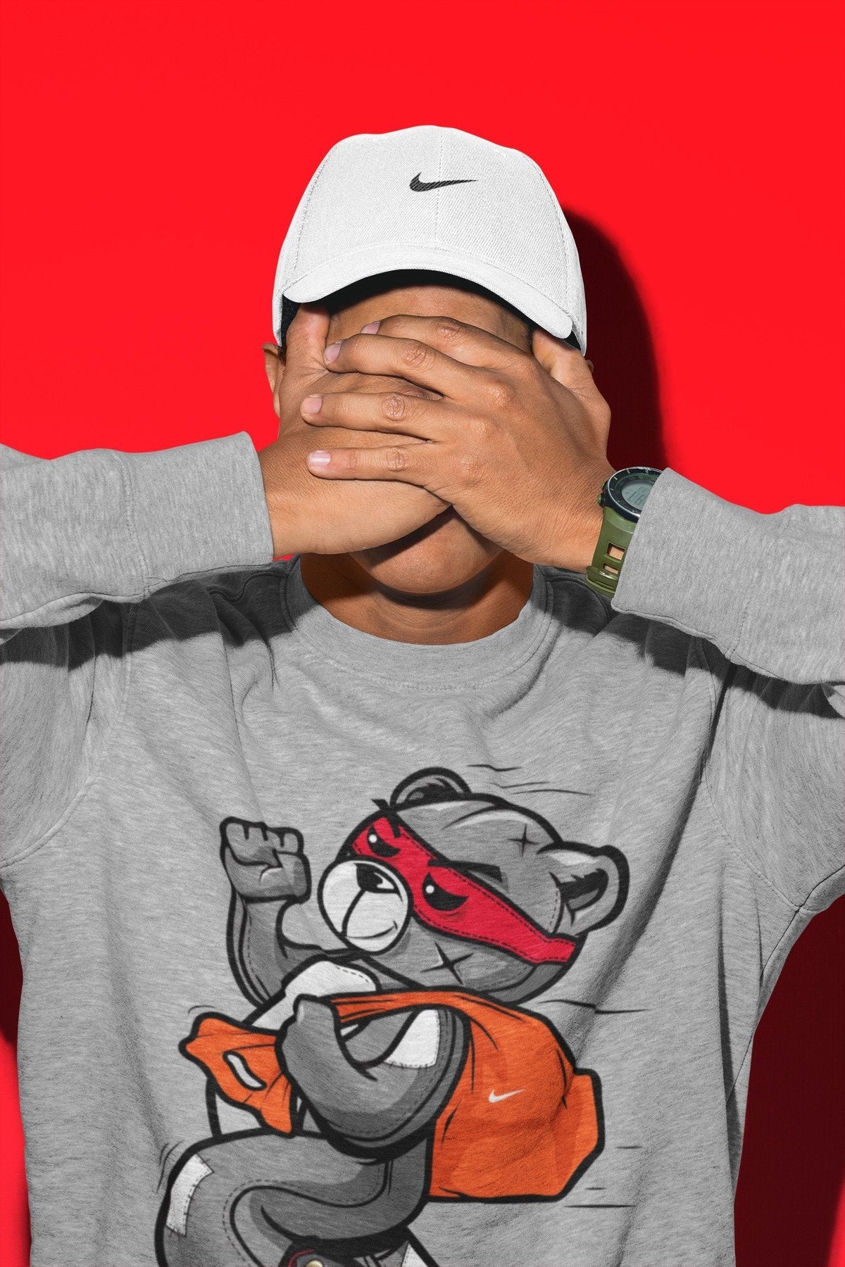 Jordan 13 Red Flint Shirt To Match Jordans Thief Bear Sneaker Tees Jordan 13 Red Flint Drip Gear Zone Sneaker Matching Clothing Unisex Shirts