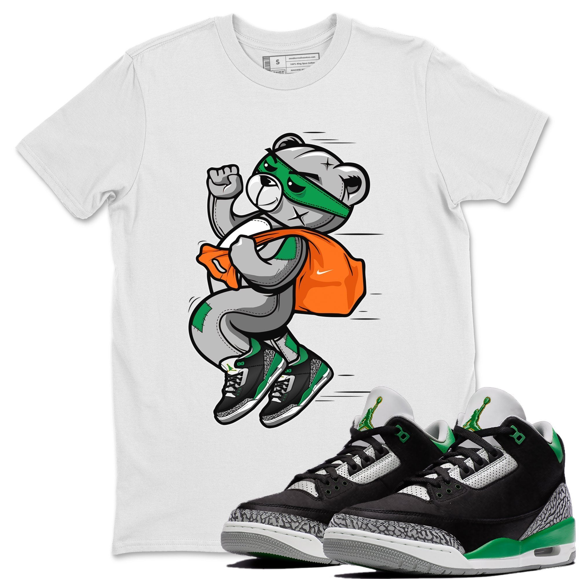 Thief Bear Unisex Adult Tops - Air Jordan 3 Pine Green