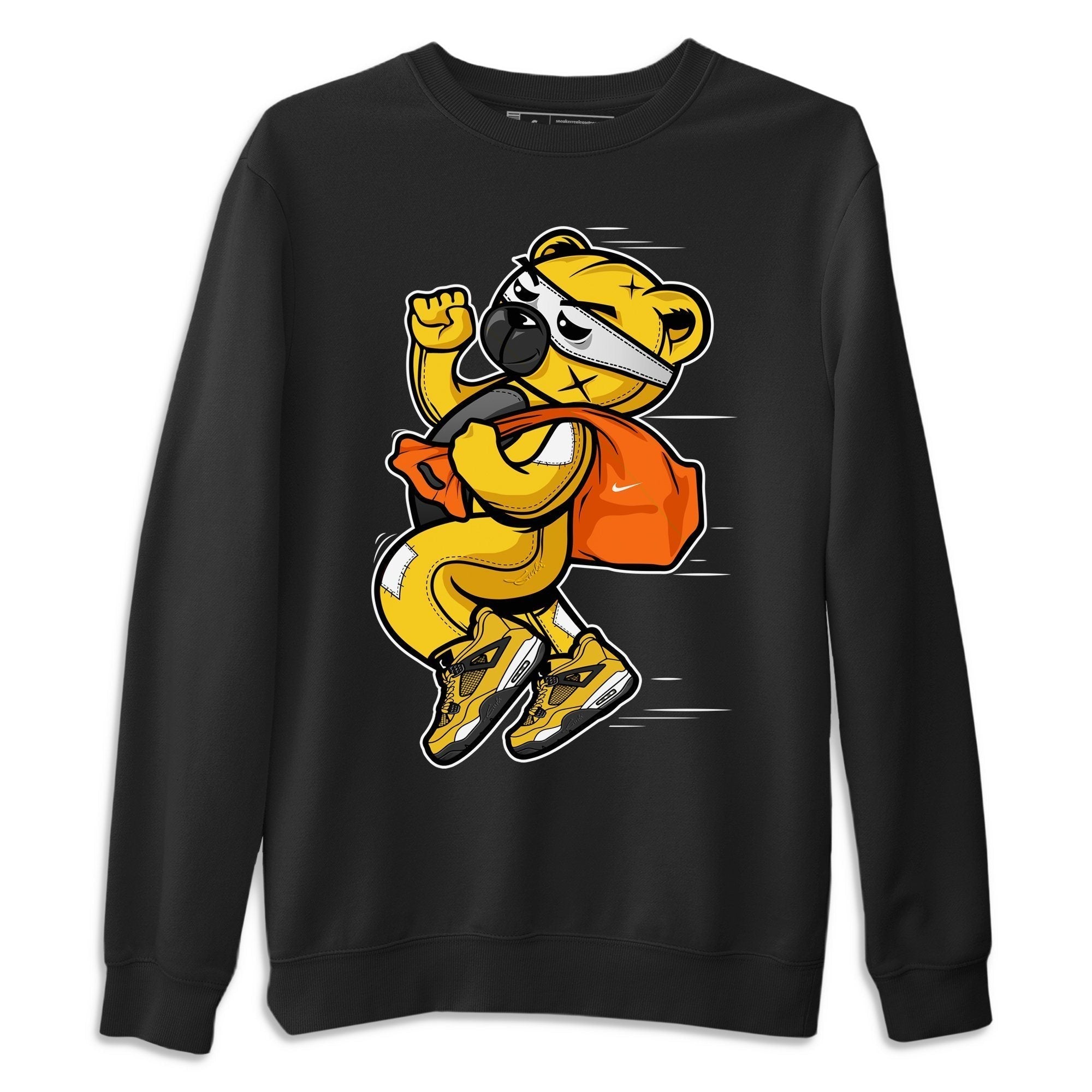 Jordan 4 Lightning Shirt To Match Jordans Thief Bear Sneaker Tees Jordan 4 Lightning Drip Gear Zone Sneaker Matching Clothing Unisex Shirts