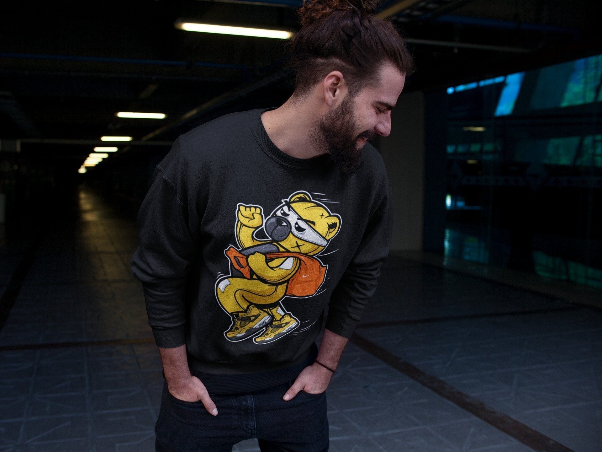 Jordan 4 Lightning Shirt To Match Jordans Thief Bear Sneaker Tees Jordan 4 Lightning Drip Gear Zone Sneaker Matching Clothing Unisex Shirts