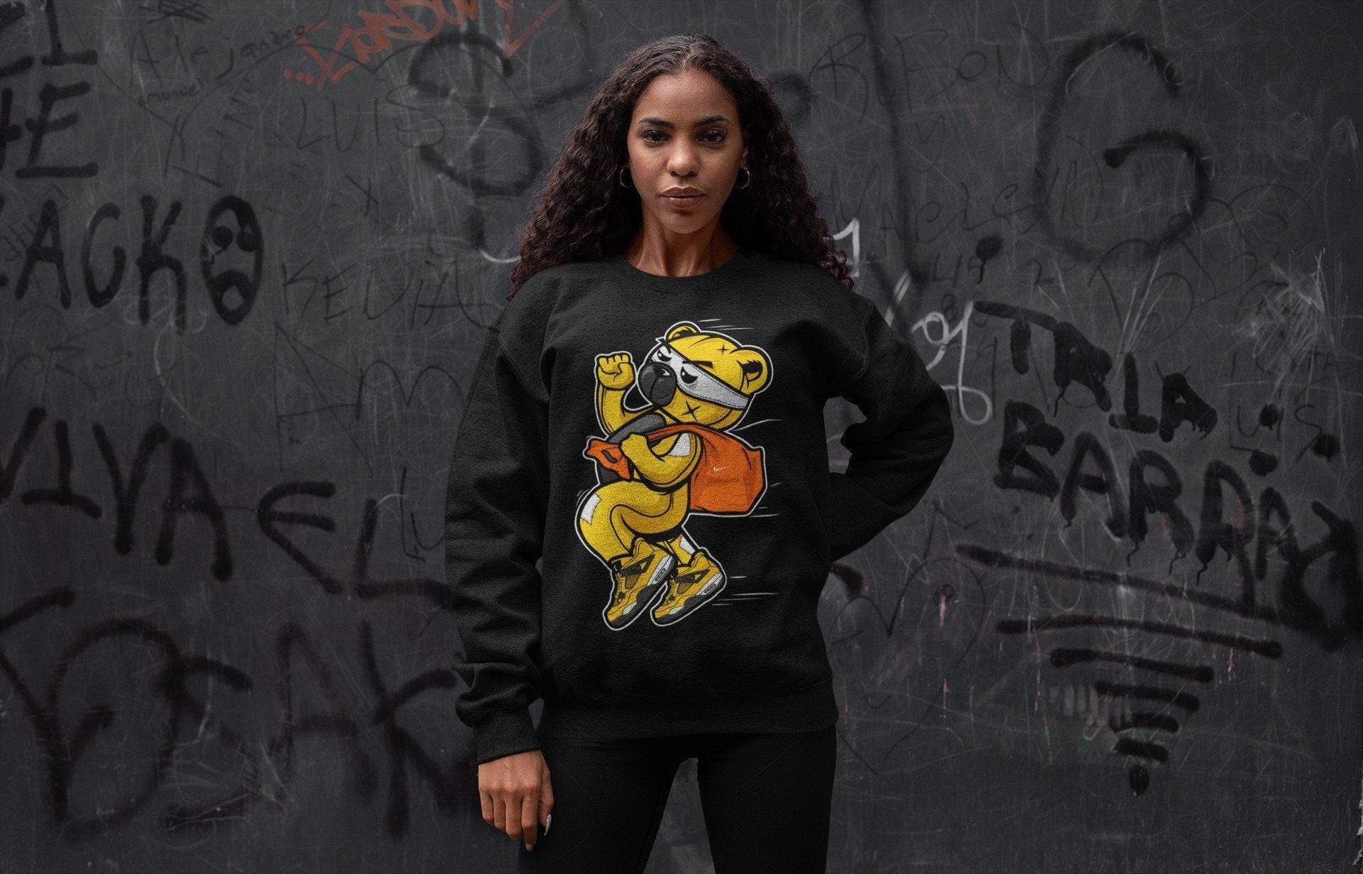 Jordan 4 Lightning Shirt To Match Jordans Thief Bear Sneaker Tees Jordan 4 Lightning Drip Gear Zone Sneaker Matching Clothing Unisex Shirts