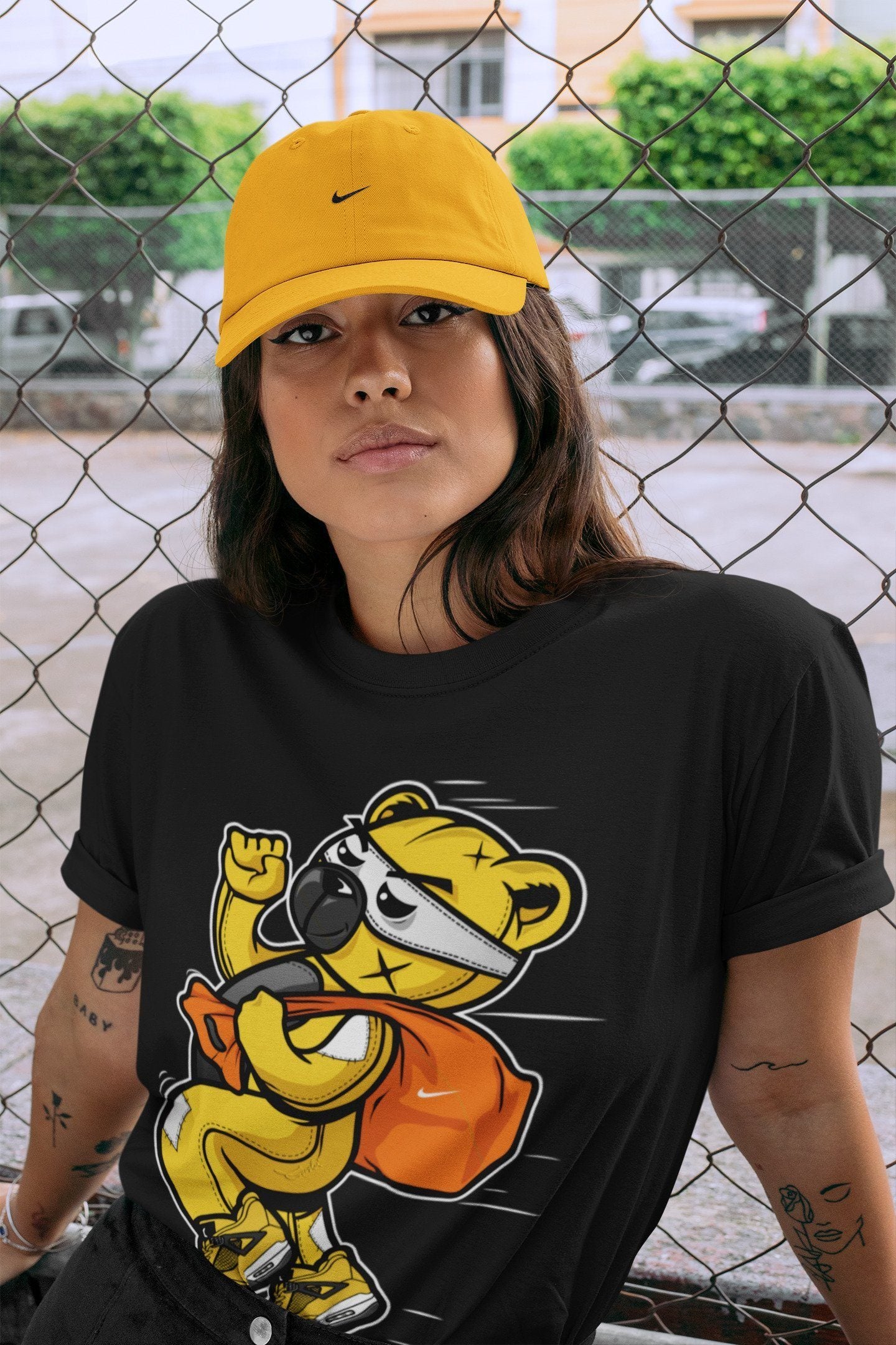 Jordan 4 Lightning Shirt To Match Jordans Thief Bear Sneaker Tees Jordan 4 Lightning Drip Gear Zone Sneaker Matching Clothing Unisex Shirts