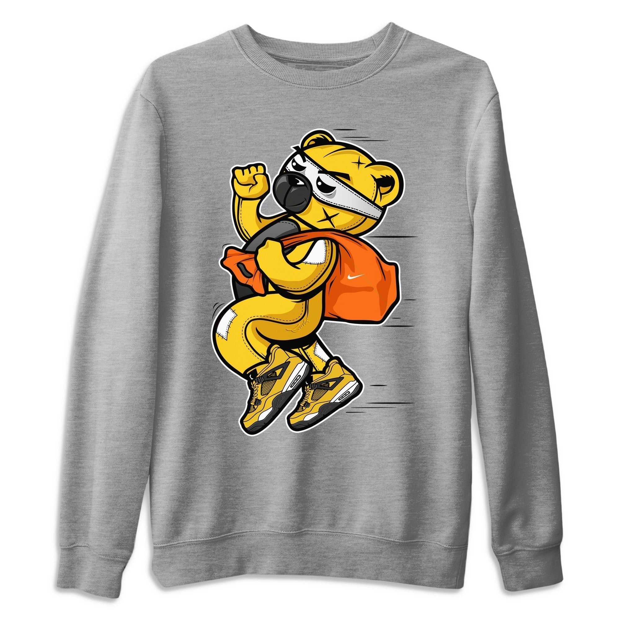 Jordan 4 Lightning Shirt To Match Jordans Thief Bear Sneaker Tees Jordan 4 Lightning Drip Gear Zone Sneaker Matching Clothing Unisex Shirts