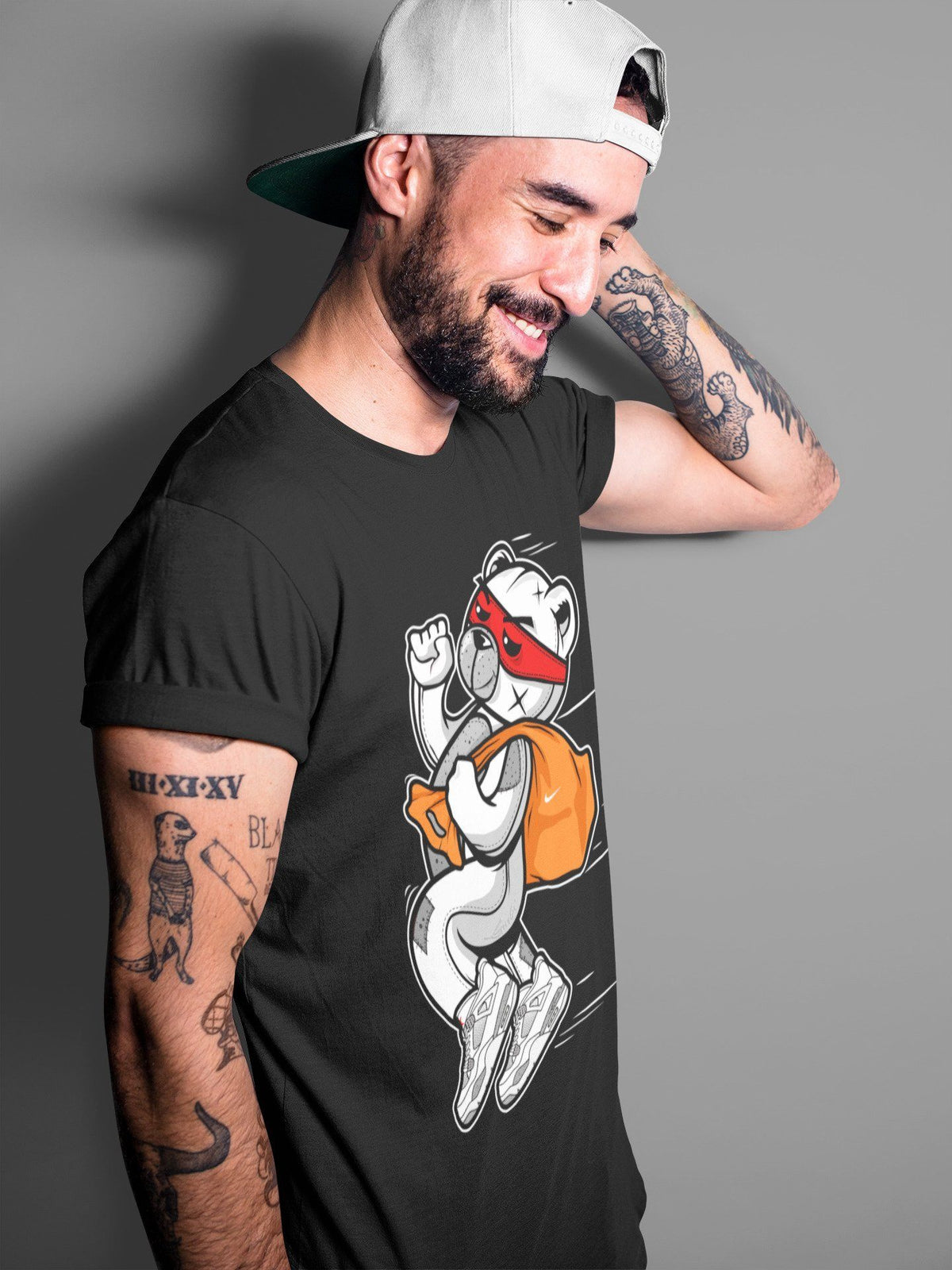 Jordan 4 Tech Grey Shirt To Match Jordans Thief Bear Sneaker Tees Jordan 4 Tech Grey Drip Gear Zone Sneaker Matching Clothing Unisex Shirts
