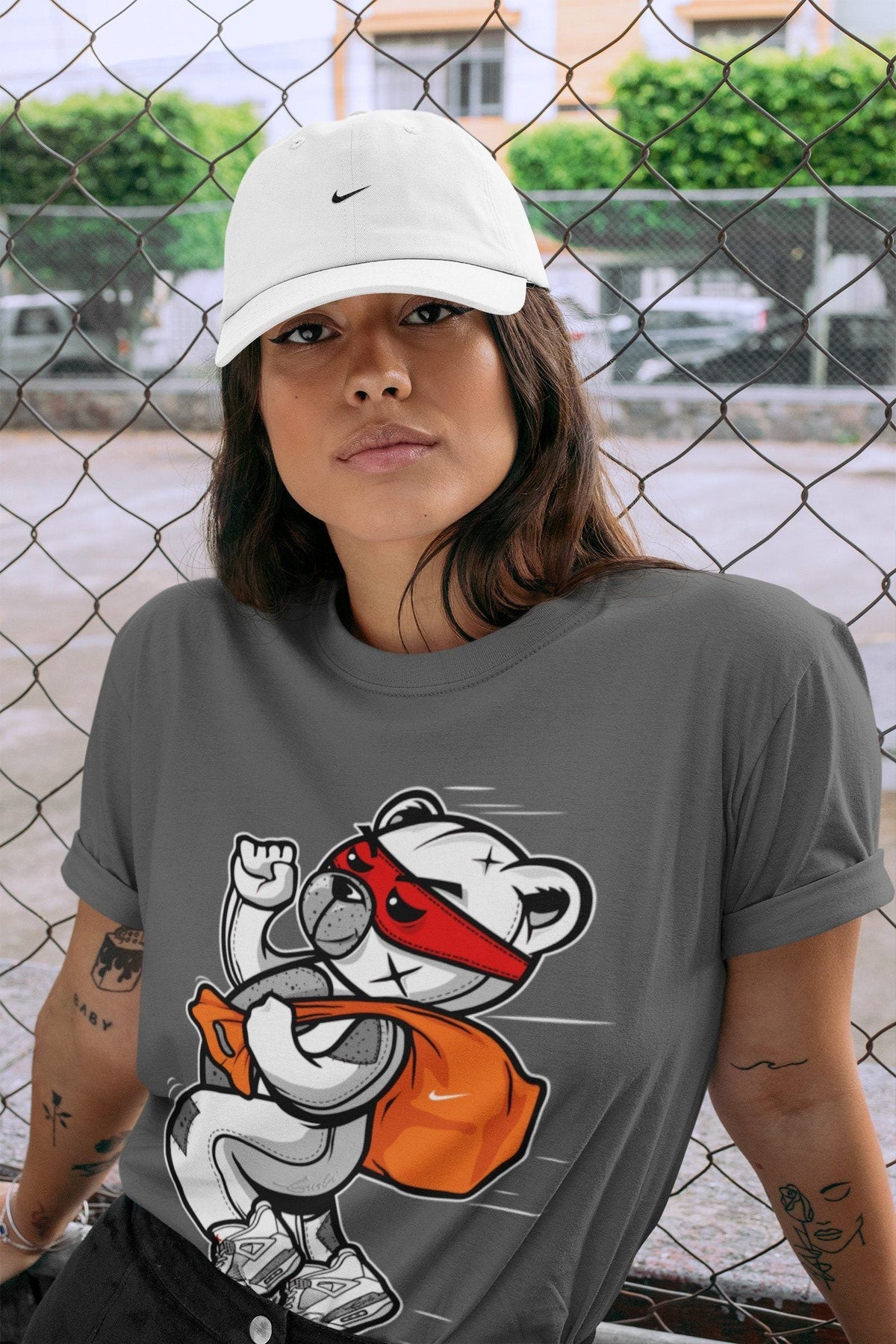 Jordan 4 Tech Grey Shirt To Match Jordans Thief Bear Sneaker Tees Jordan 4 Tech Grey Drip Gear Zone Sneaker Matching Clothing Unisex Shirts
