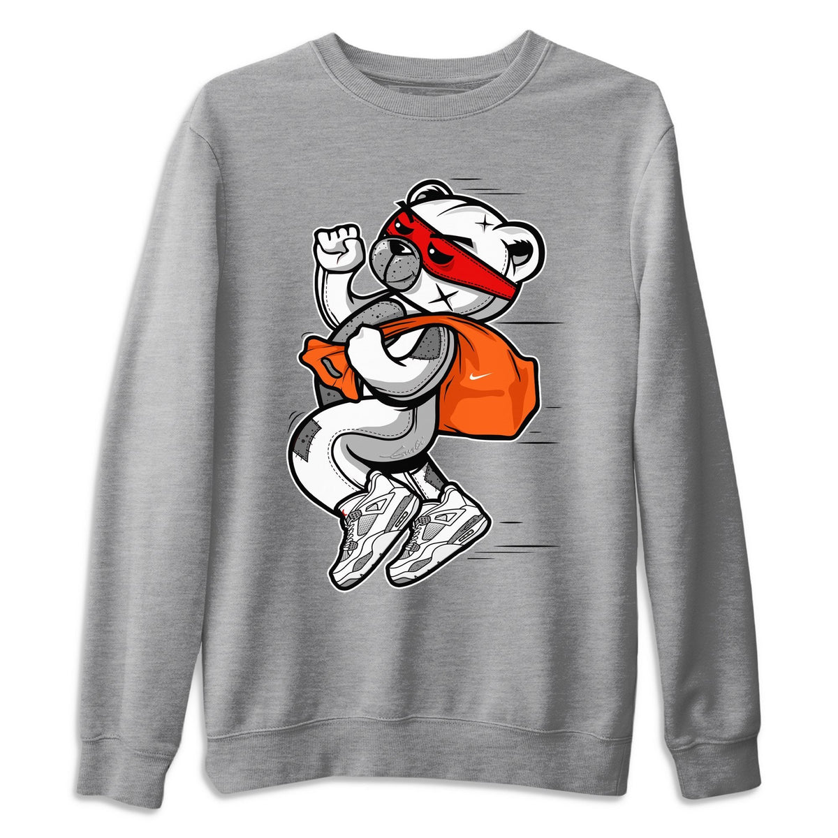 Jordan 4 Tech Grey Shirt To Match Jordans Thief Bear Sneaker Tees Jordan 4 Tech Grey Drip Gear Zone Sneaker Matching Clothing Unisex Shirts