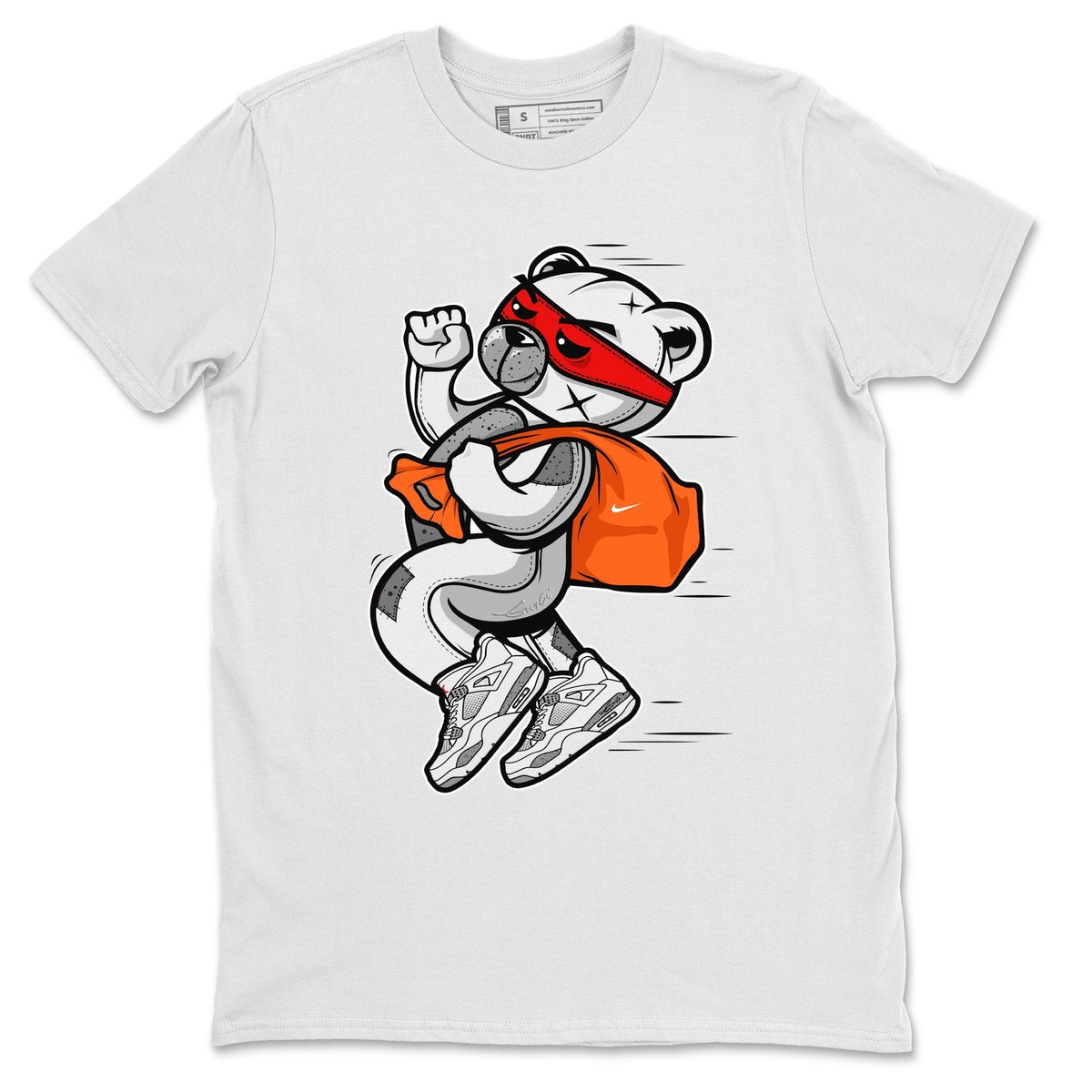 Jordan 4 Tech Grey Shirt To Match Jordans Thief Bear Sneaker Tees Jordan 4 Tech Grey Drip Gear Zone Sneaker Matching Clothing Unisex Shirts