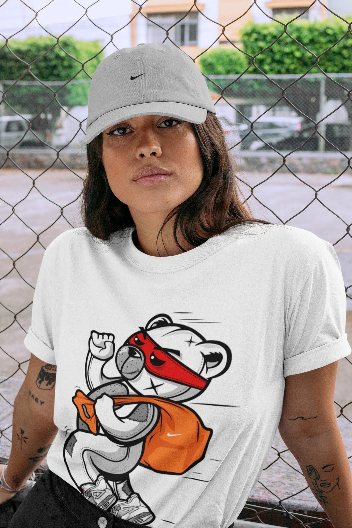 Jordan 4 Tech Grey Shirt To Match Jordans Thief Bear Sneaker Tees Jordan 4 Tech Grey Drip Gear Zone Sneaker Matching Clothing Unisex Shirts