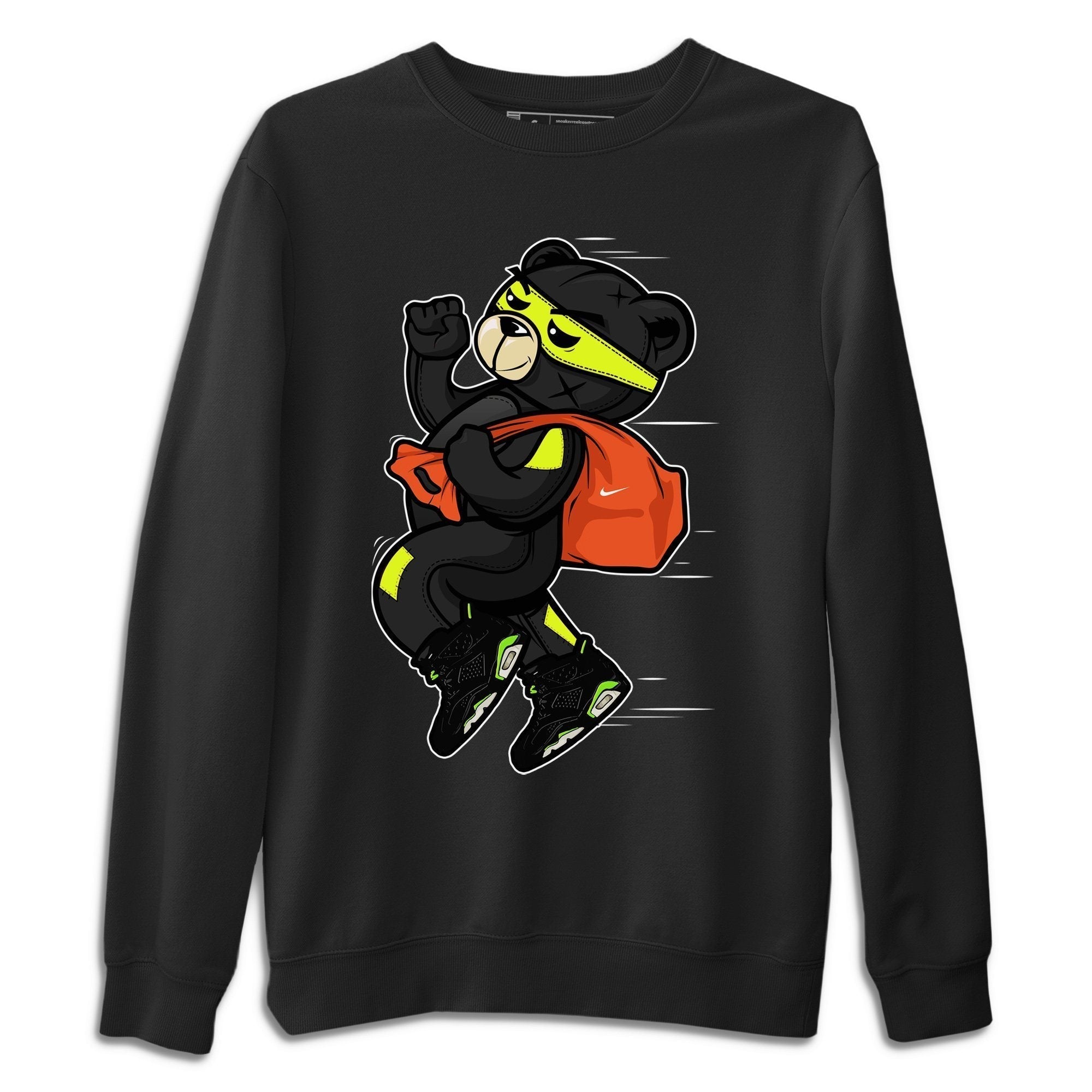 Jordan 6 Electric Green Shirt To Match Jordans Thief Bear Sneaker Tees Jordan 6 Electric Green Drip Gear Zone Sneaker Matching Clothing Unisex Shirts