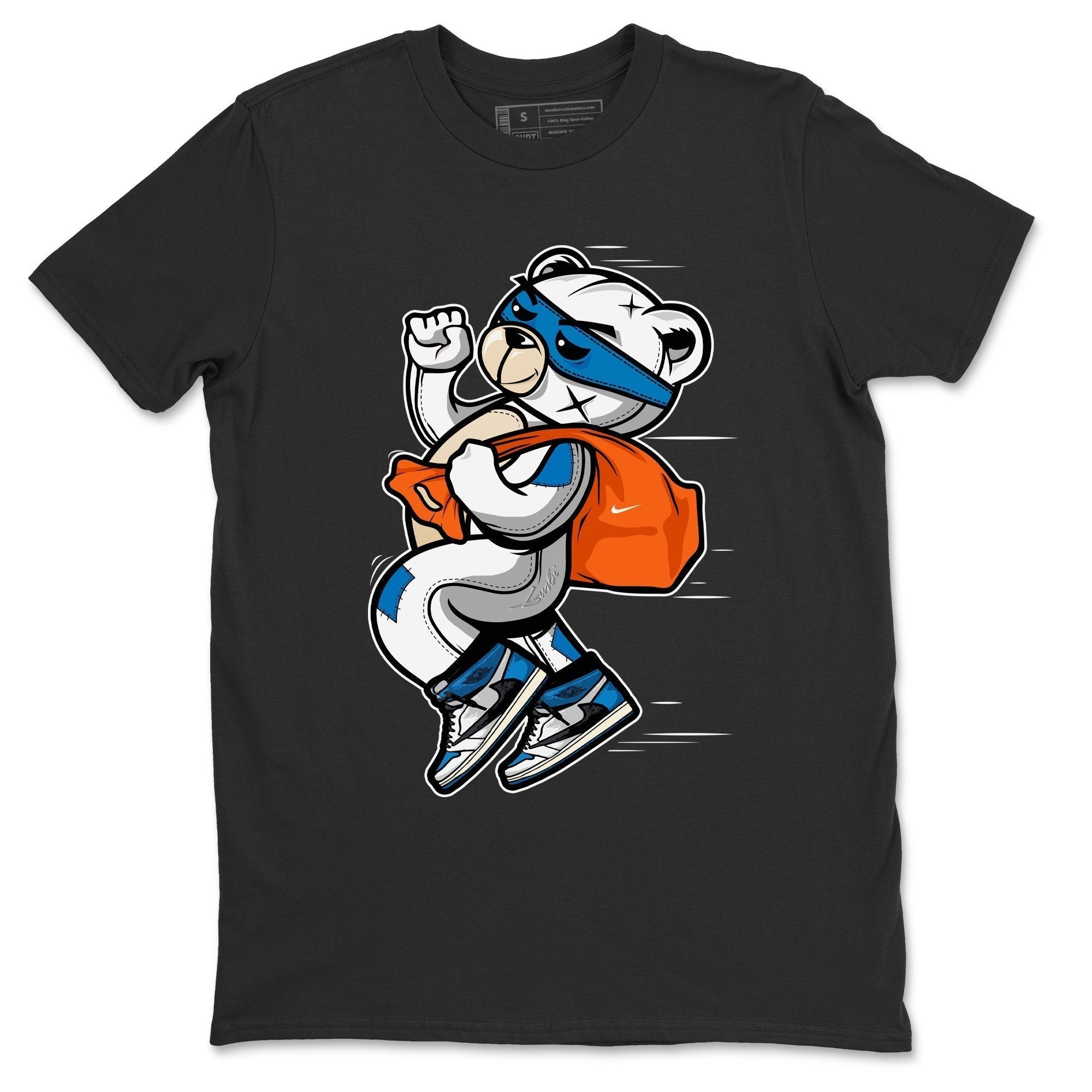 Jordan 1 Travis Scott Fragment Shirt To Match Jordans Thief Bear Sneaker Tees Jordan 1 Travis Scott Fragment Drip Gear Zone Sneaker Matching Clothing Unisex Shirts