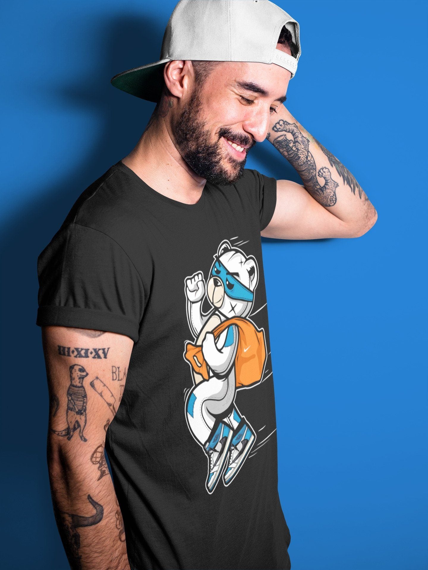 Jordan 1 Travis Scott Fragment Shirt To Match Jordans Thief Bear Sneaker Tees Jordan 1 Travis Scott Fragment Drip Gear Zone Sneaker Matching Clothing Unisex Shirts