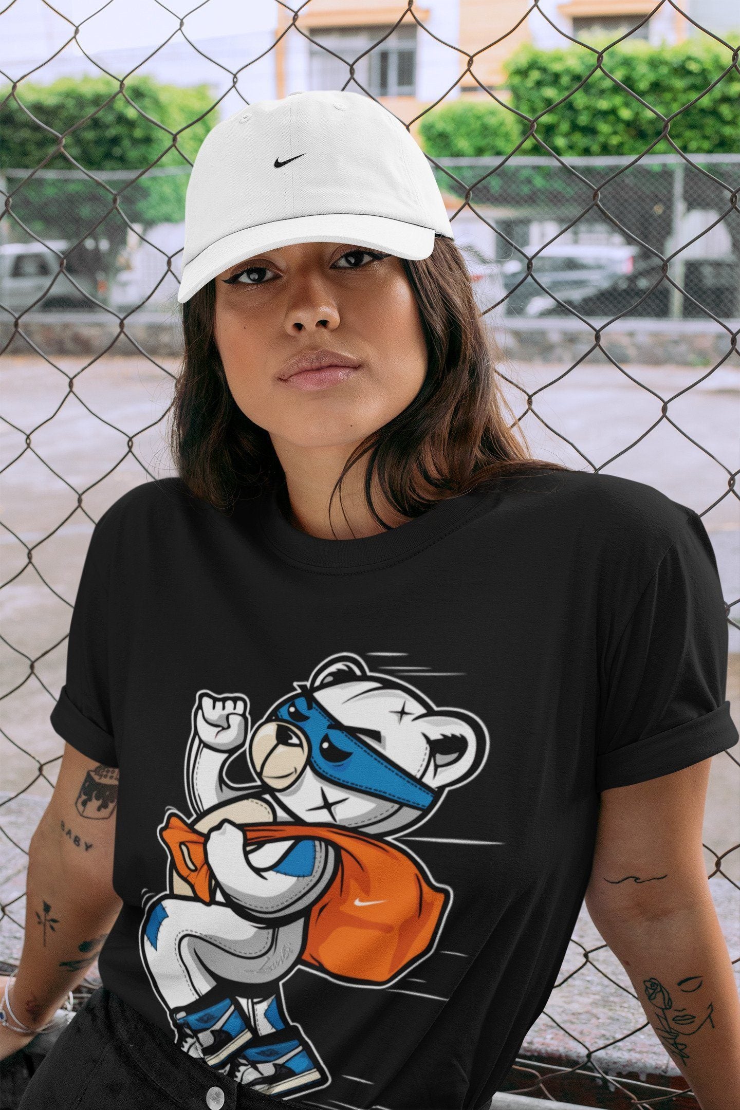 Jordan 1 Travis Scott Fragment Shirt To Match Jordans Thief Bear Sneaker Tees Jordan 1 Travis Scott Fragment Drip Gear Zone Sneaker Matching Clothing Unisex Shirts