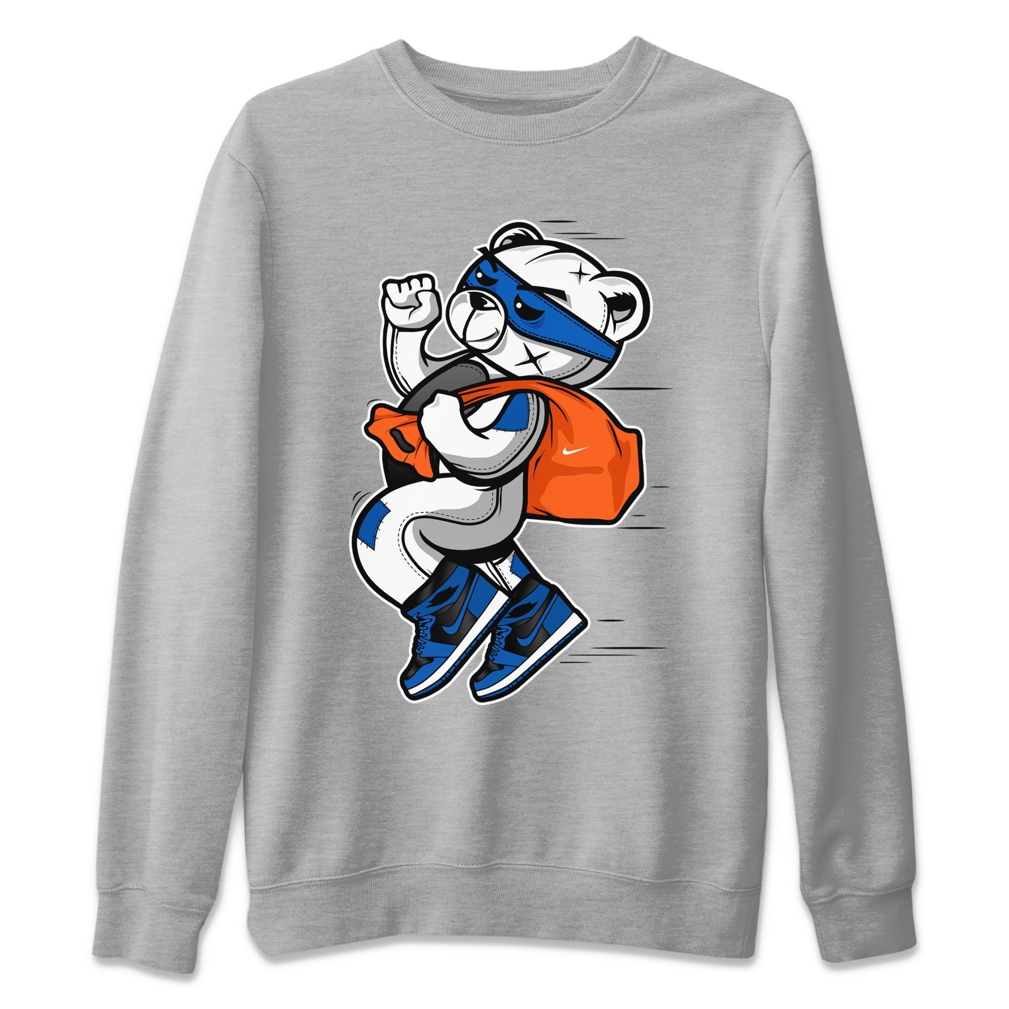 Jordan 1 Dark Marina Blue Sneaker Matching T-Shirt Thief Bear Sneaker Tees Jordan 1 Dark Marina Blue Sneaker Release Tees Crew Neck Tees