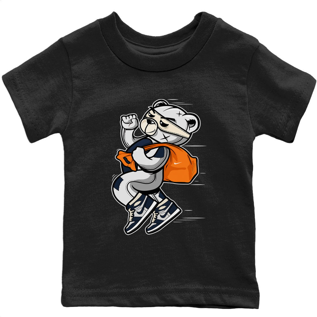Jordan 1 85 Georgetown Sneaker Match Tees Thief Bear Sneaker Tees Jordan 1 85 Georgetown Jordan to match sneaker T-Shirt Kids Shirts