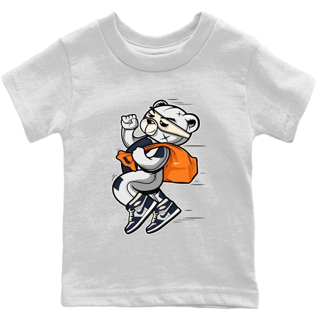 Jordan 1 85 Georgetown Sneaker Match Tees Thief Bear Sneaker Tees Jordan 1 85 Georgetown Jordan to match sneaker T-Shirt Kids Shirts